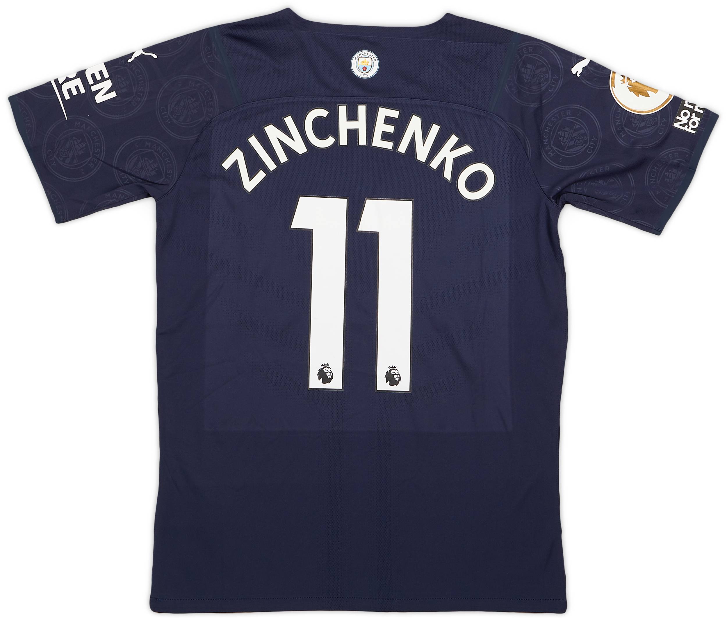 2021-22 Manchester City Match Issue Third Shirt Zinchenko #11
