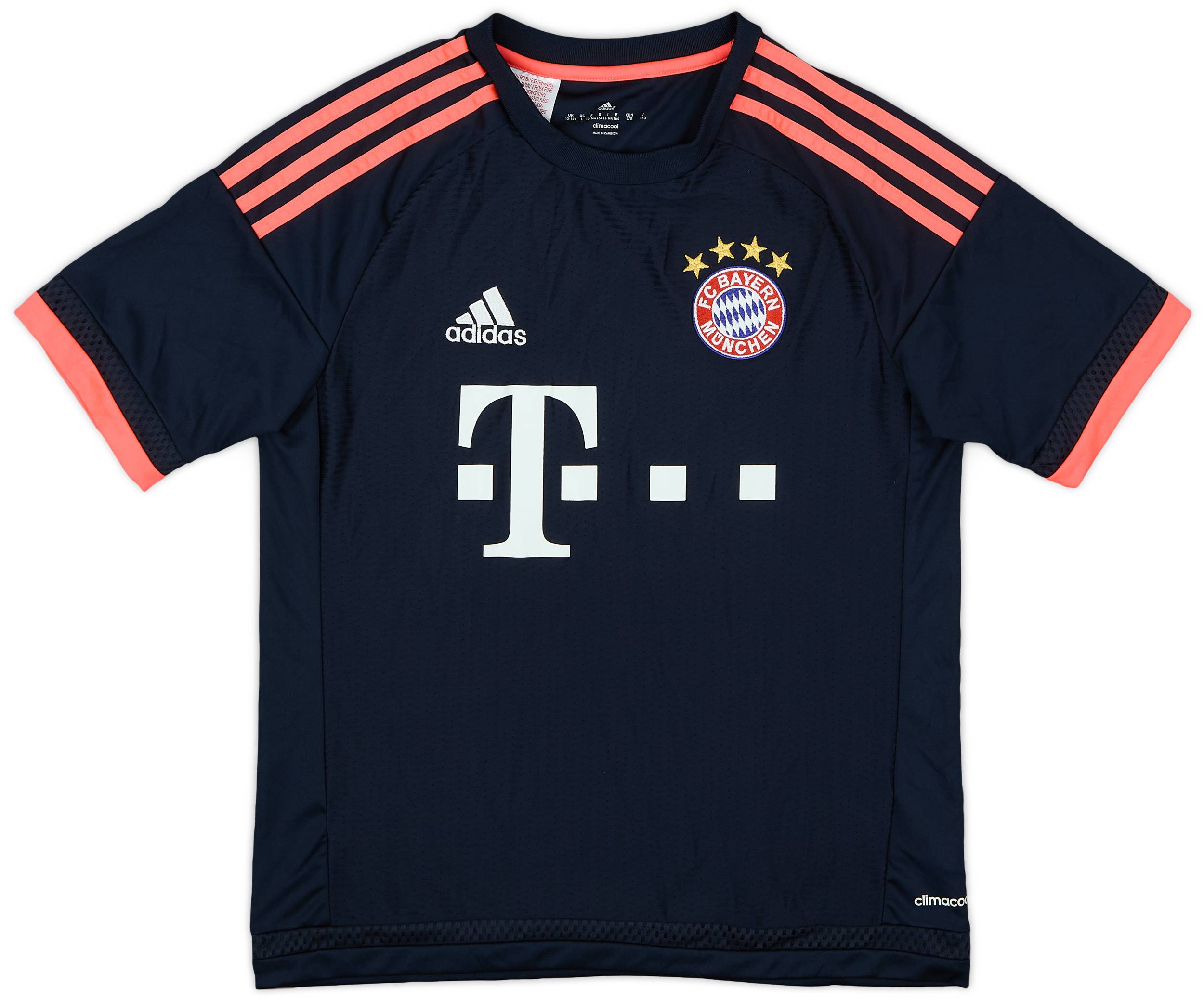2015-16 Bayern Munich Third Shirt - 8/10 - (L.Boys)