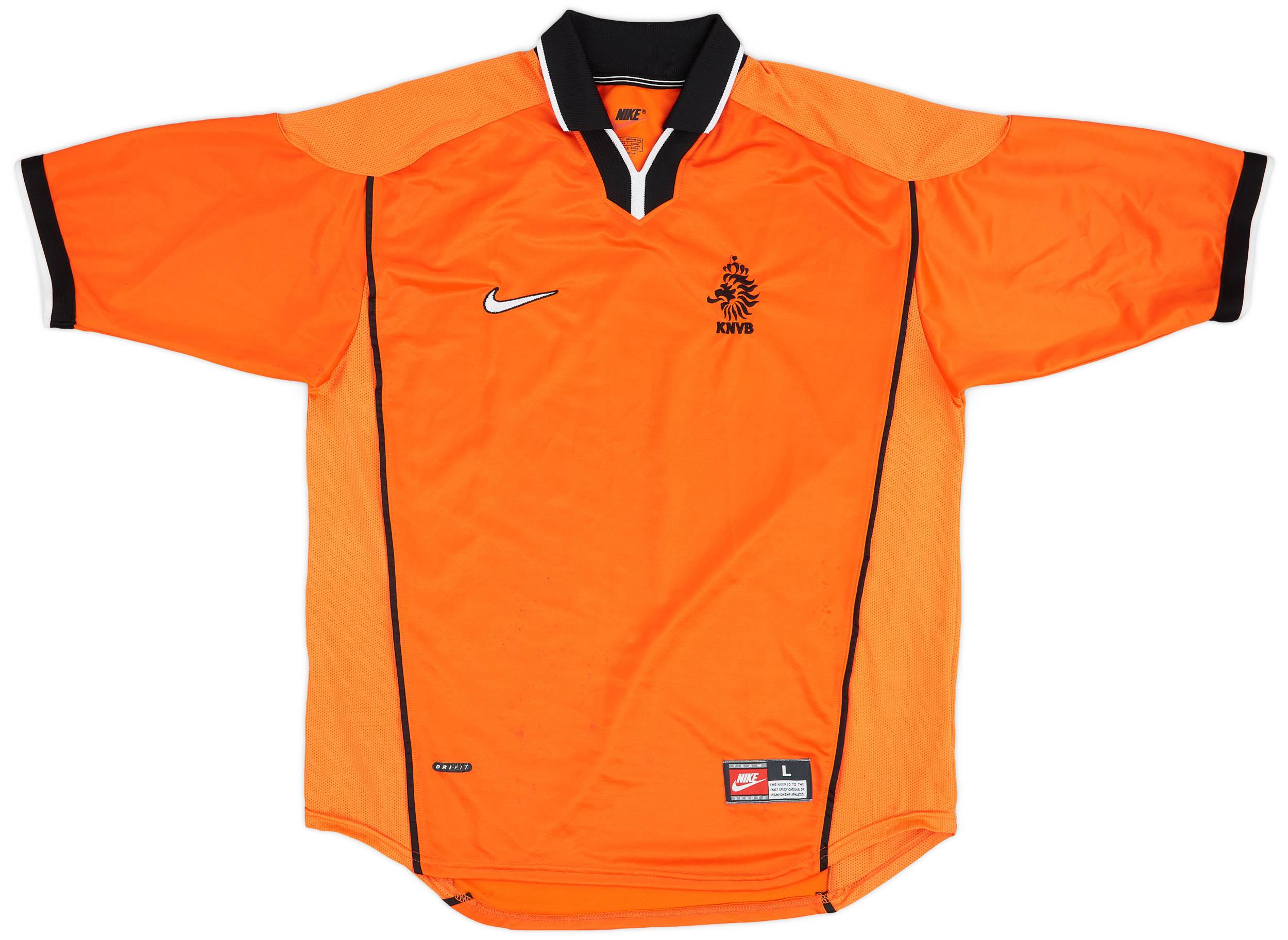 ヴィンテージフットボールシャツ オランダ代表 98WC 1998-00 Netherlands Home Shirt - 5/10 - (L)