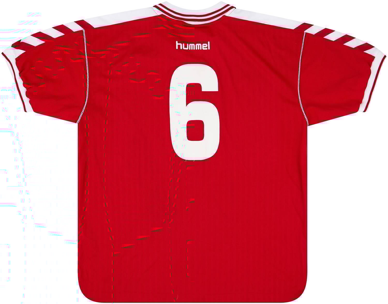 1998(H) デンマーク代表　ユニフォーム　半袖　デッドストック 1998-99 Denmark Match Issue Home Shirt #6