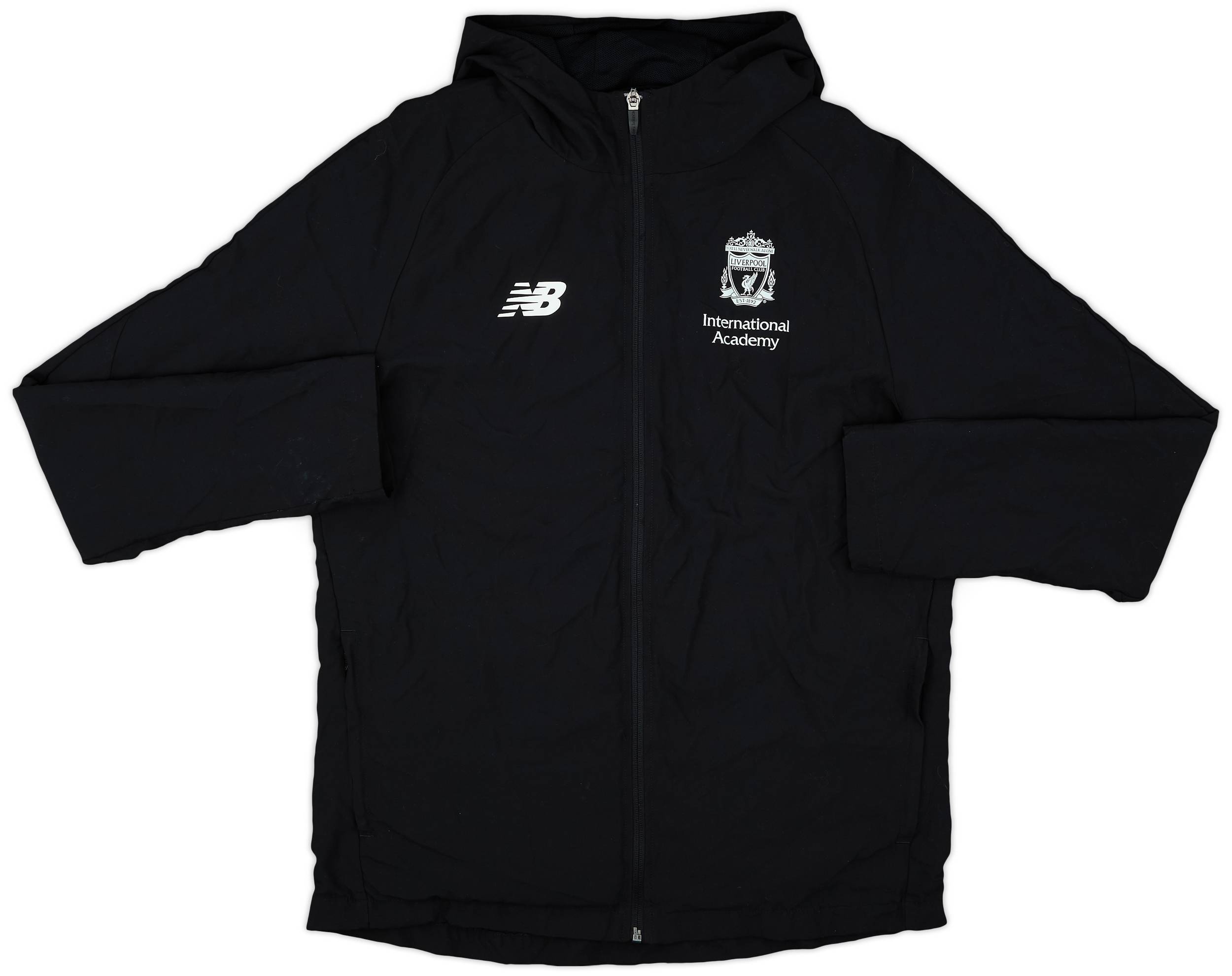 2019-20 Liverpool New Balance Hooded Rain Jacket - 7/10 - (M)