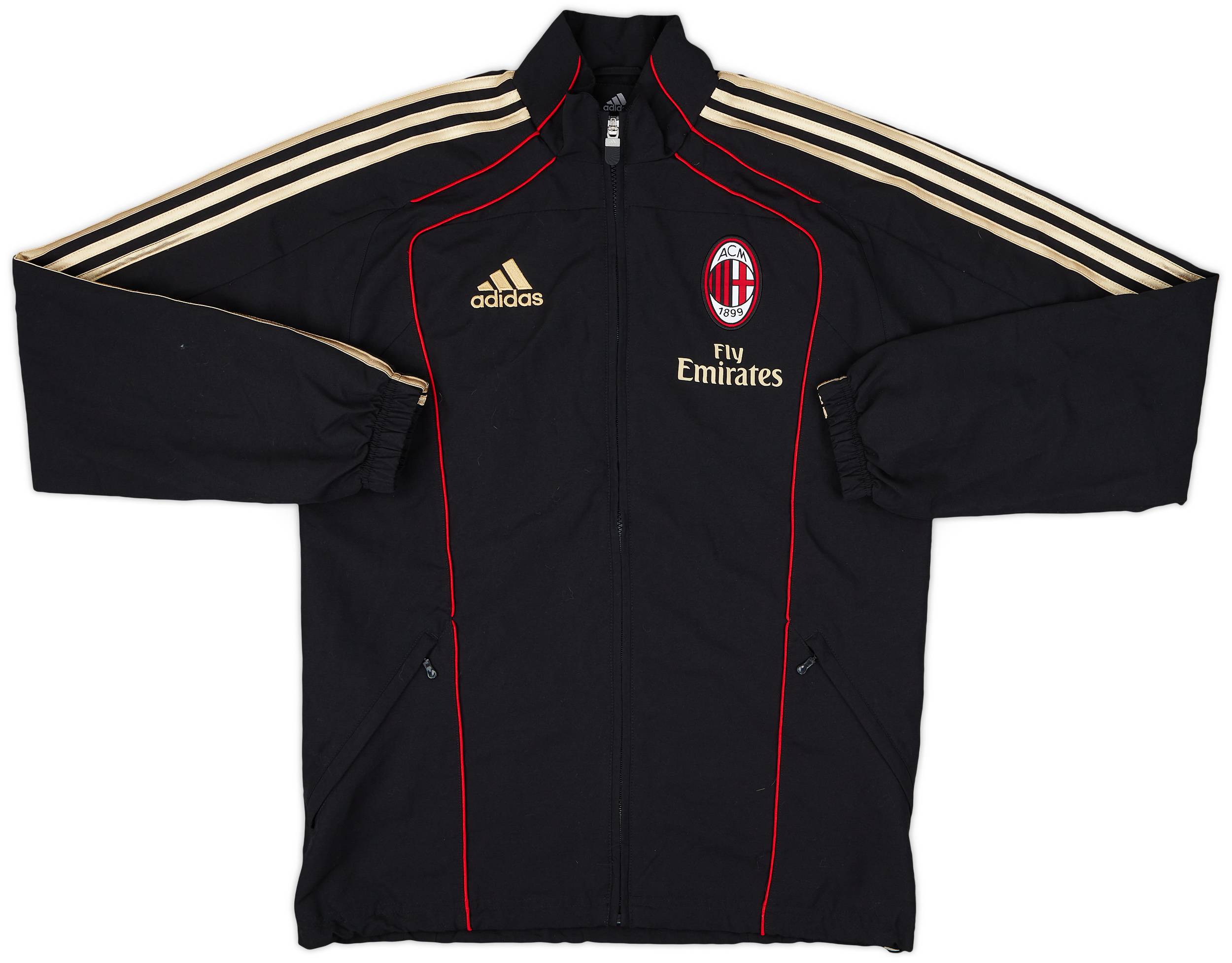 2010-11 AC Milan adidas Track Jacket - 8/10 - (XL.Boys)