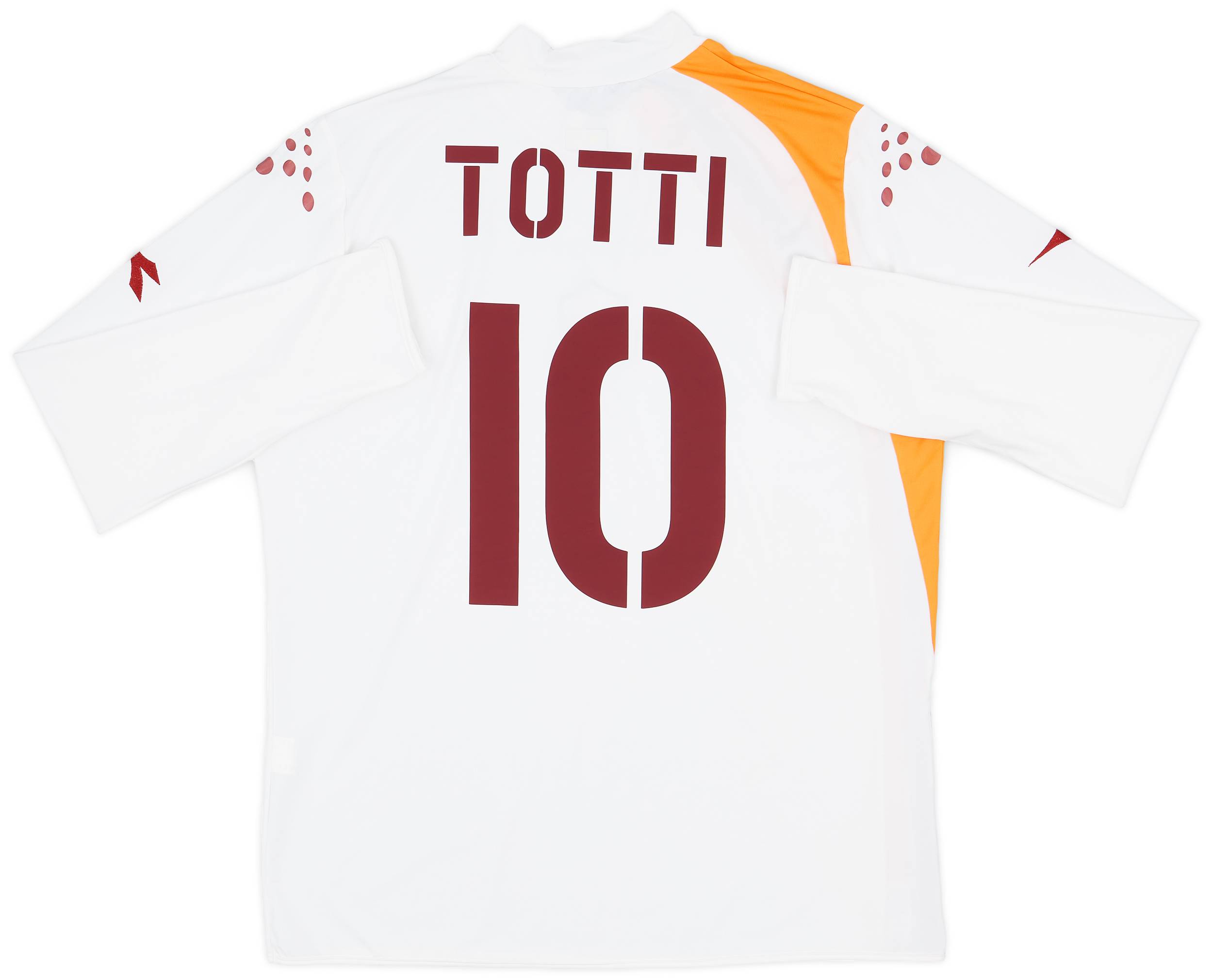 2005-06 Roma Away L/S Shirt Totti #10 - 8/10 - (XXL)