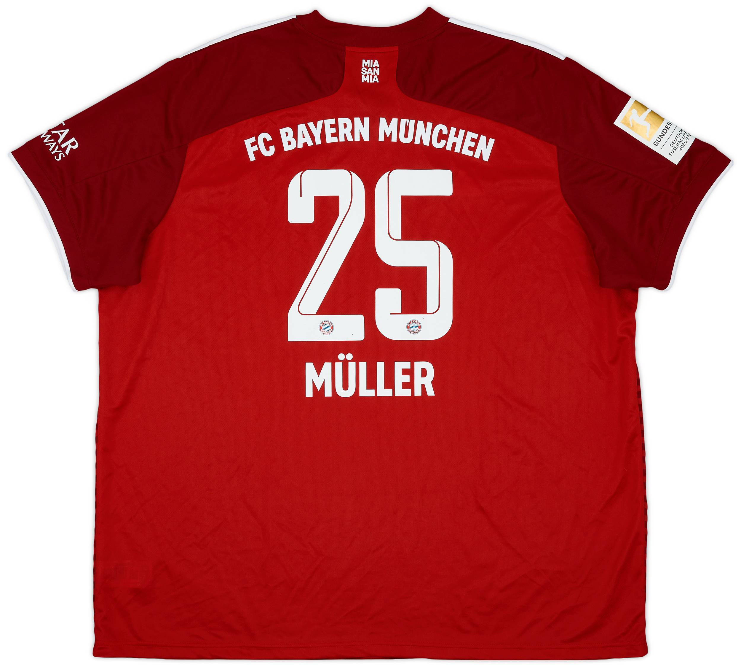 2021-22 Bayern Munich Home Shirt Muller #25 - 7/10 - (3XL)