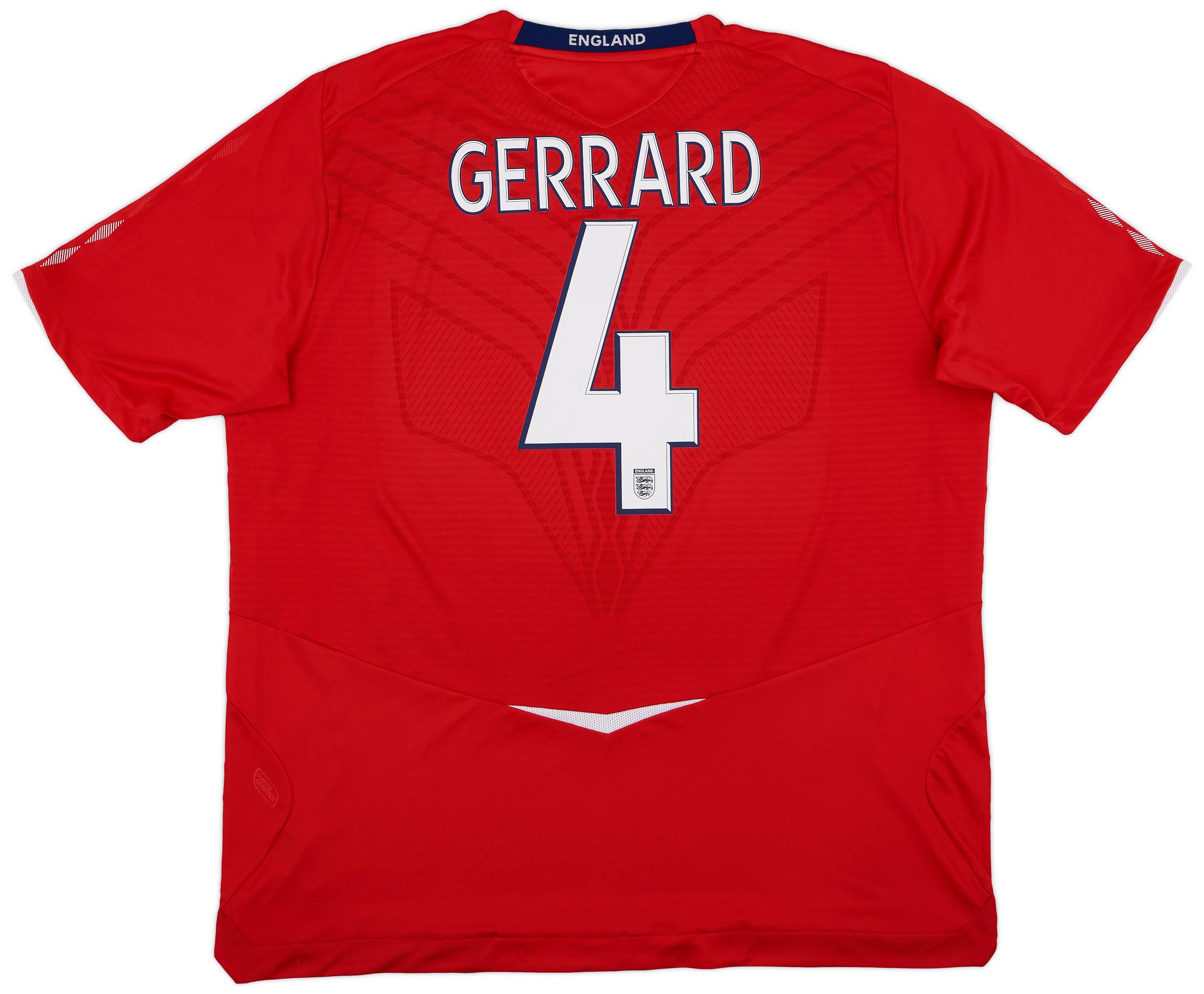 2008-10 England Away Shirt Gerrard #4 - 7/10 - (3XL)