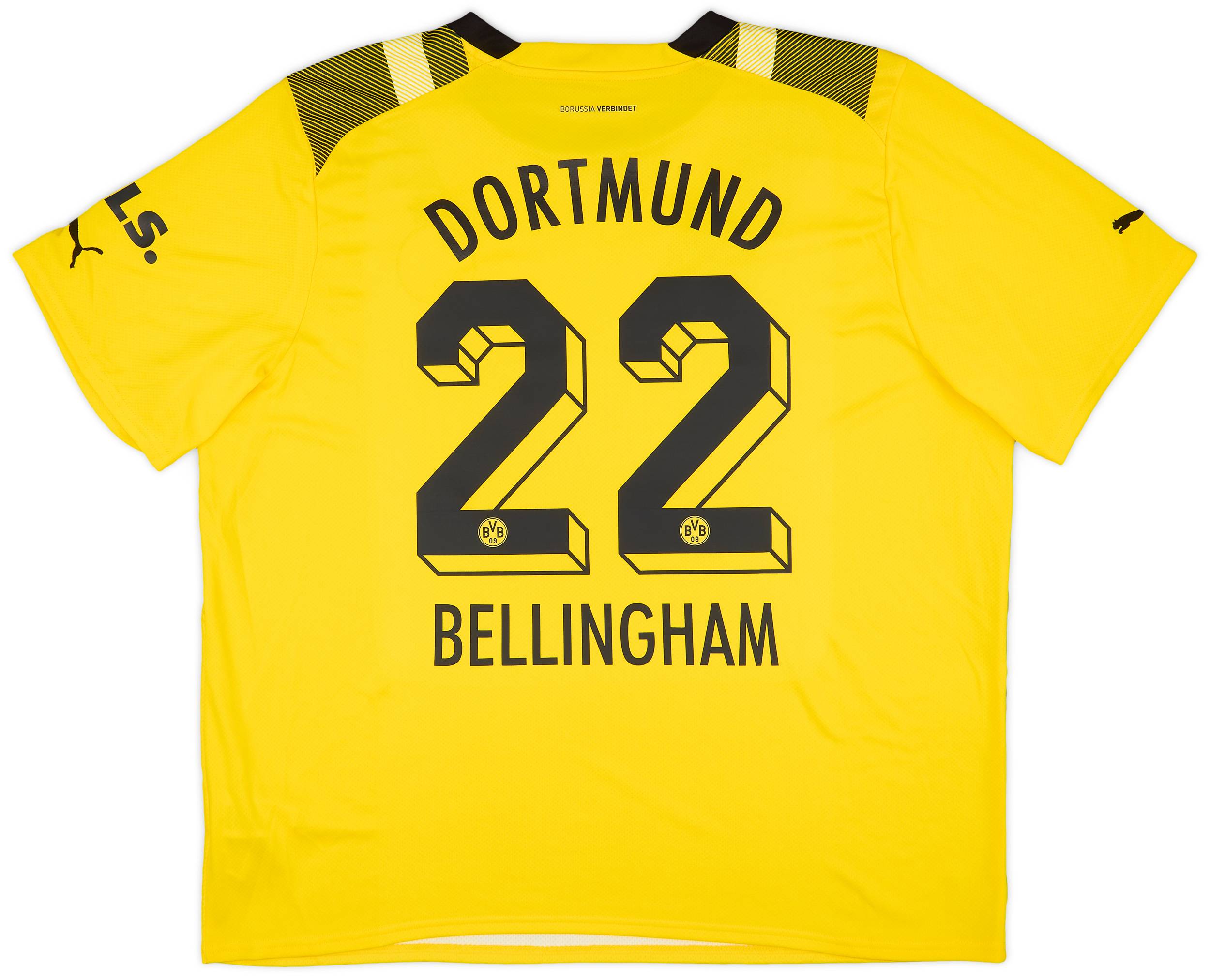 2022-23 Dortmund European Home Shirt Bellingham #22 - 8/10 - (3XL)