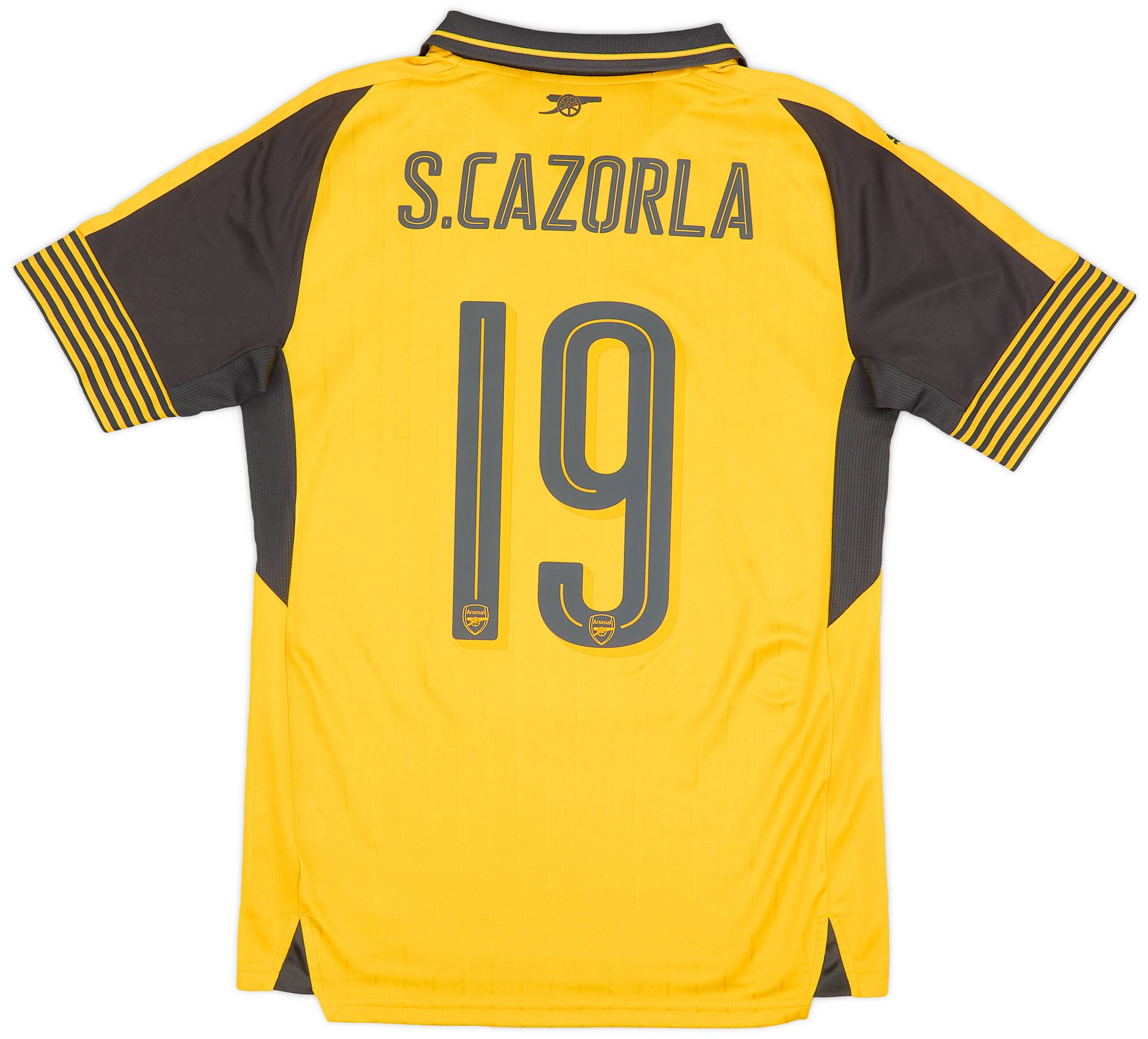 2016 17 Arsenal Away Shirt S.Cazorla 19 7 10 M