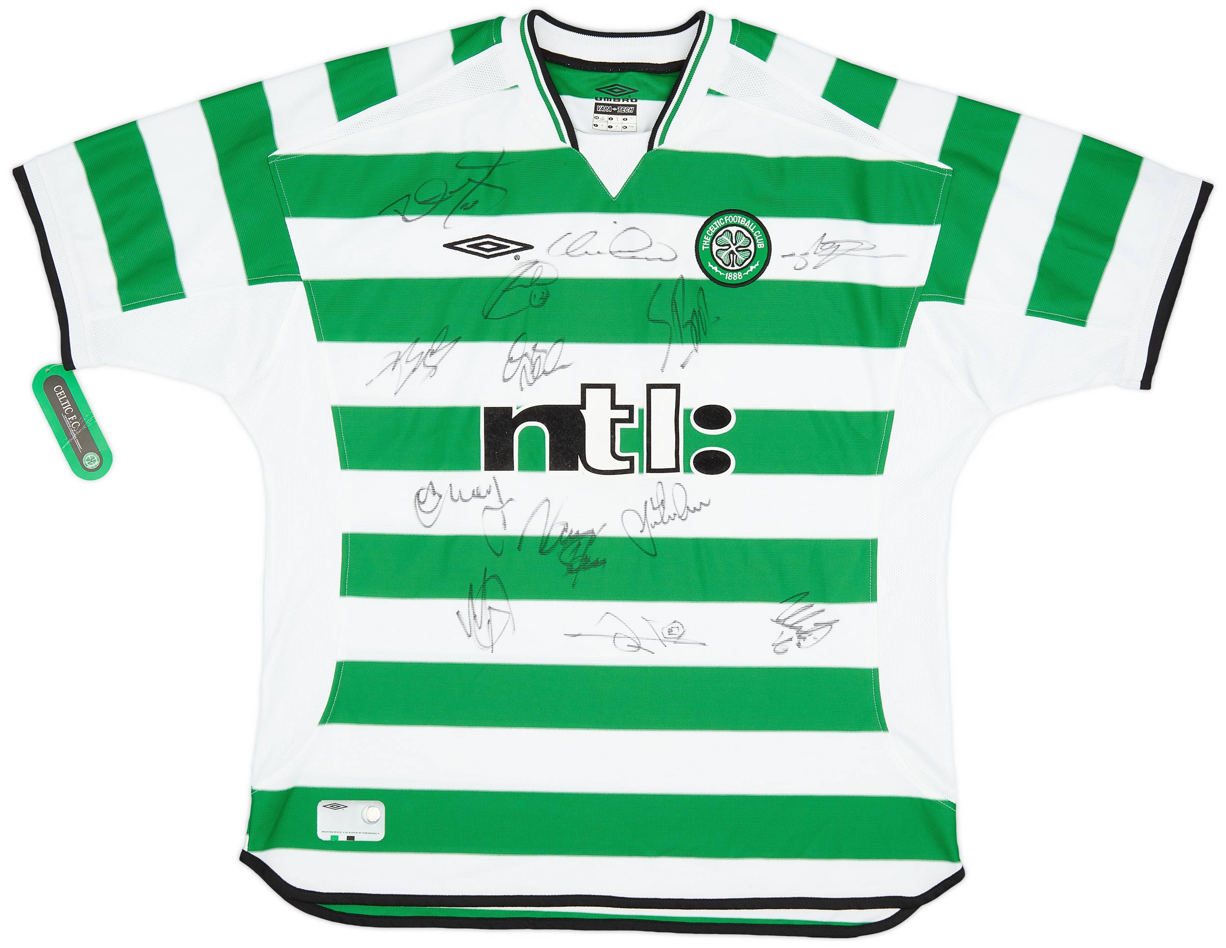 2001-03 Celtic Signed Home Shirt (XL)