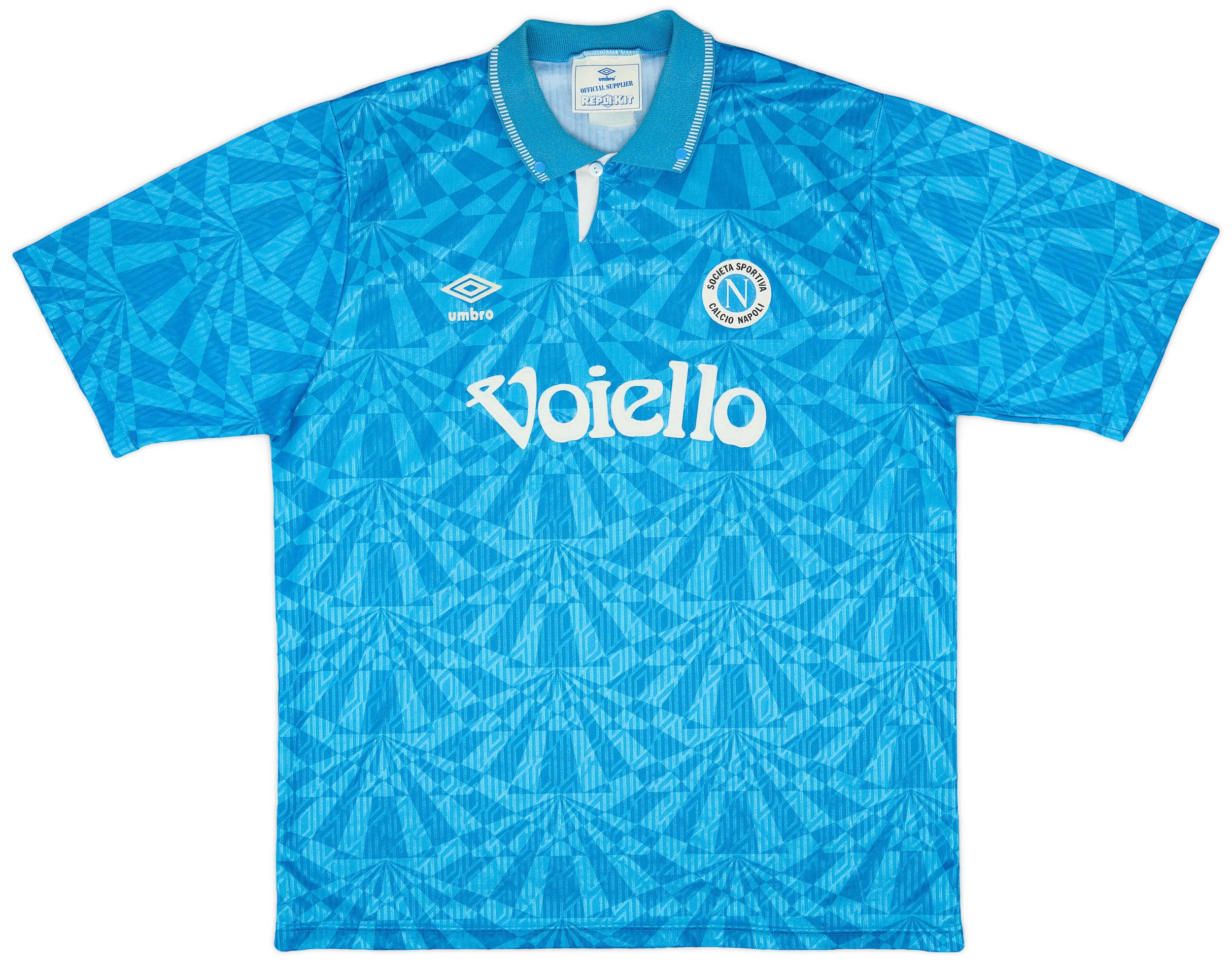 1991-93 Napoli Home Shirt #8 - 9/10 - (L)