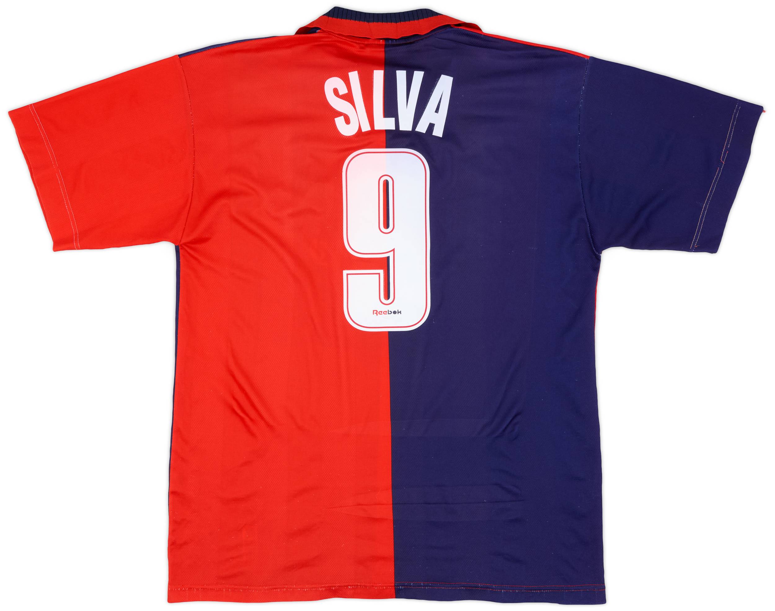 1996-98 Cagliari Home Shirt Silva #9 - 7/10 - (XL)