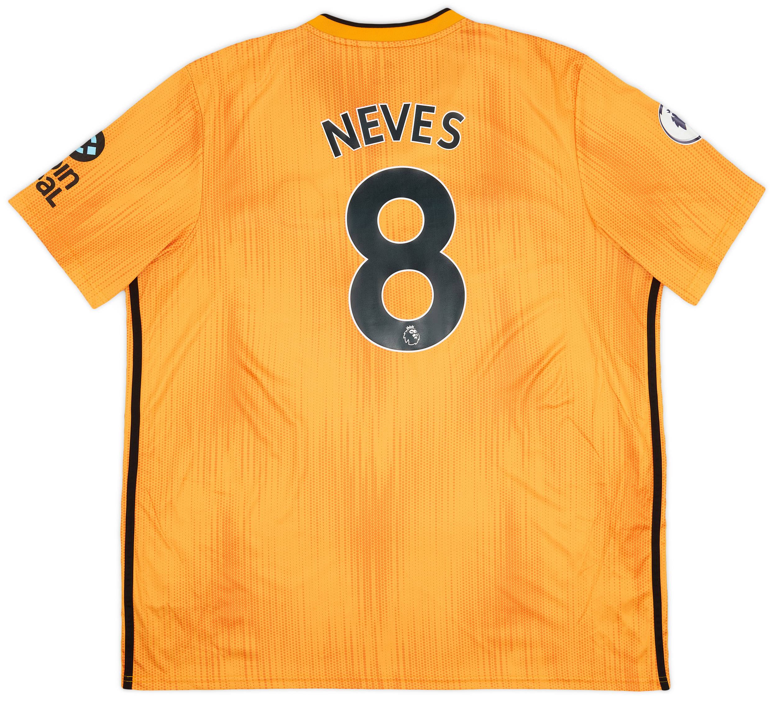 2019-20 Wolves Home Shirt Neves #8 - 9/10 - (XXL)
