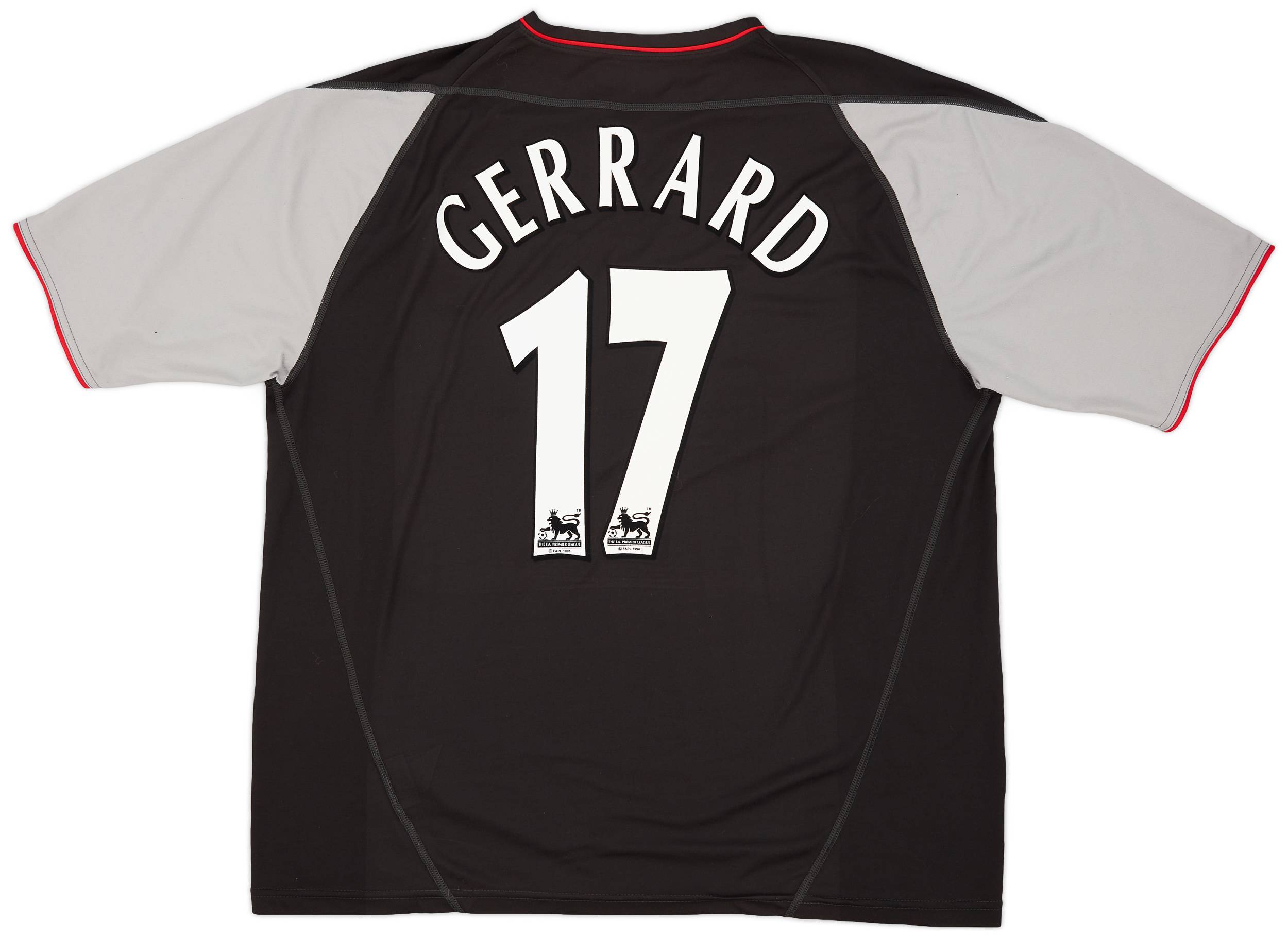 2002-04 Liverpool Away Shirt Gerrard #17 - 8/10 - (XL)