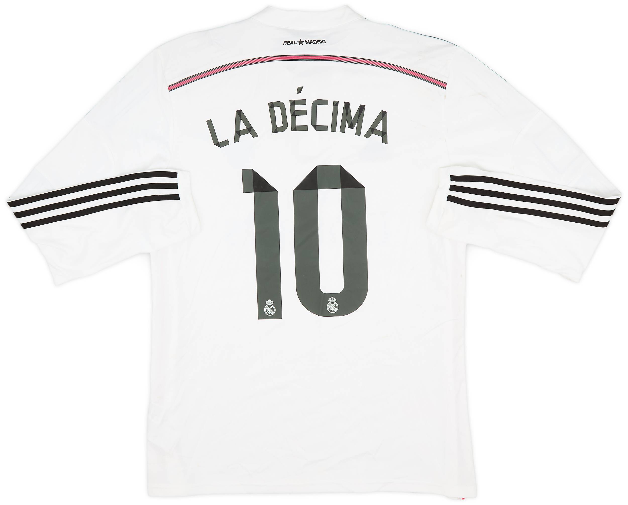 2014-15 Real Madrid Home L/S Shirt La Decima #10 (XL)