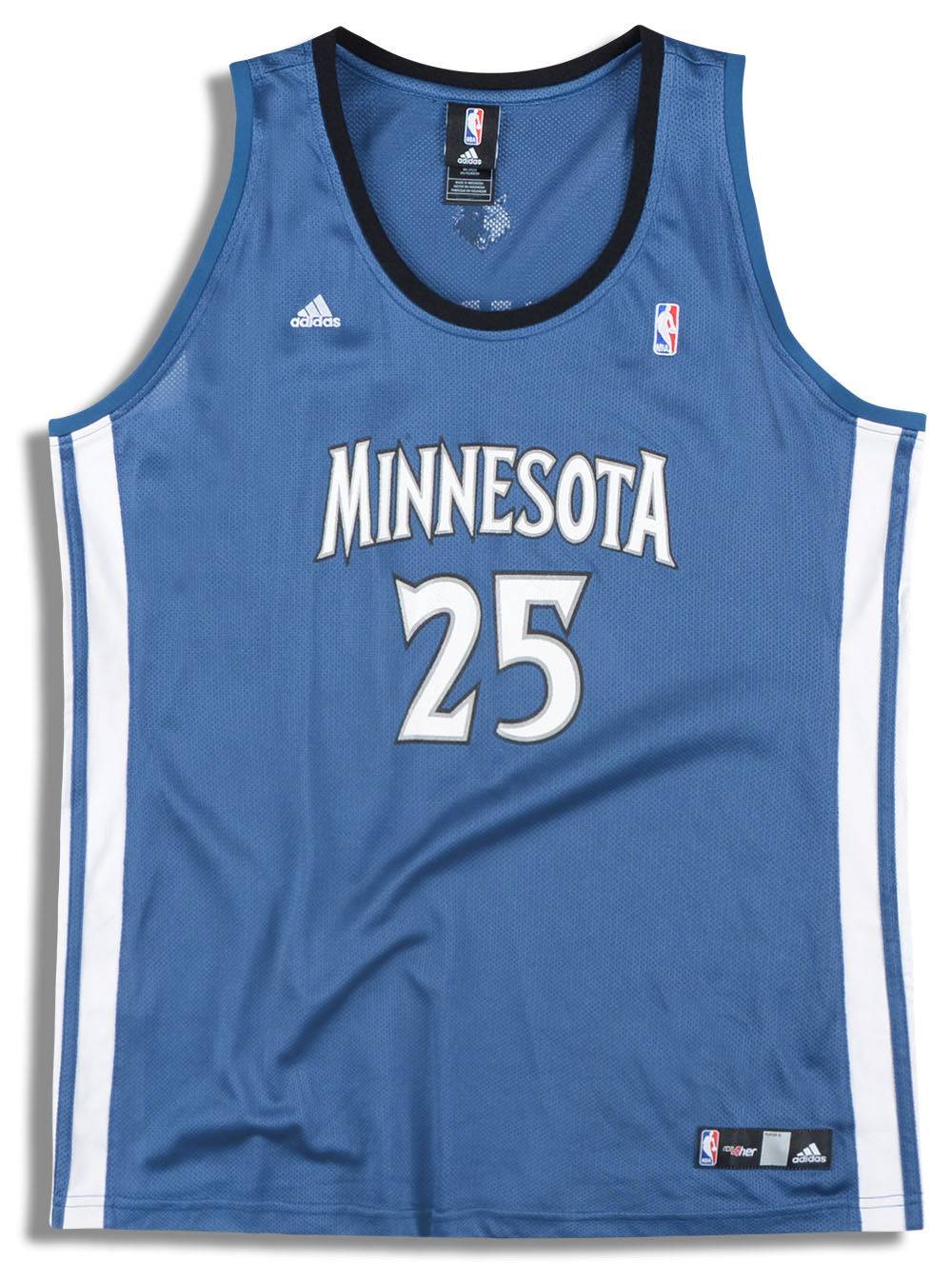 2010 Minnesota Timberwolves Jefferson #25 adidas Jersey (Away) Womens (XXL)