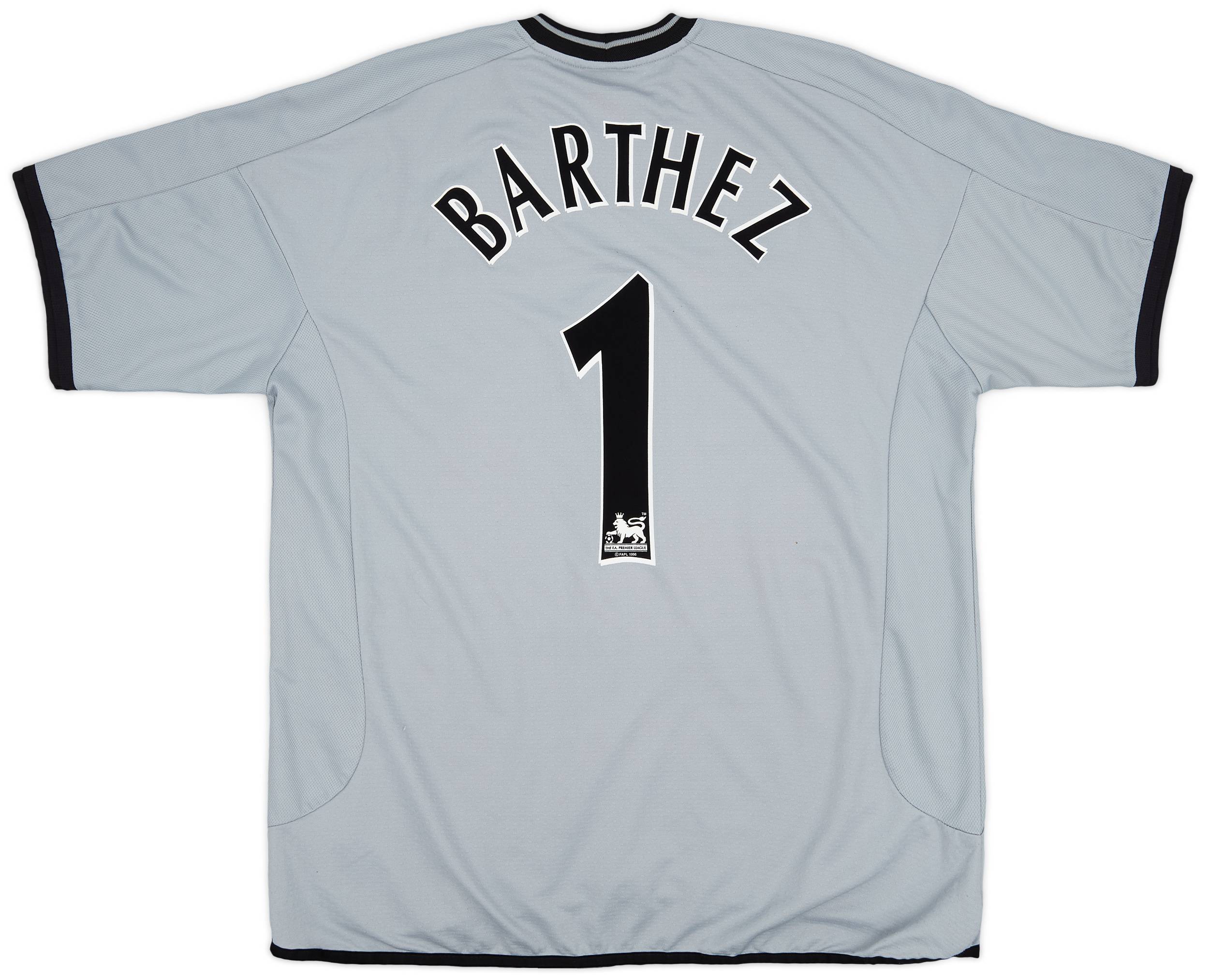 2001-02 Manchester United Centenary GK S/S Shirt Barthez #1 - 8/10 - (XL)