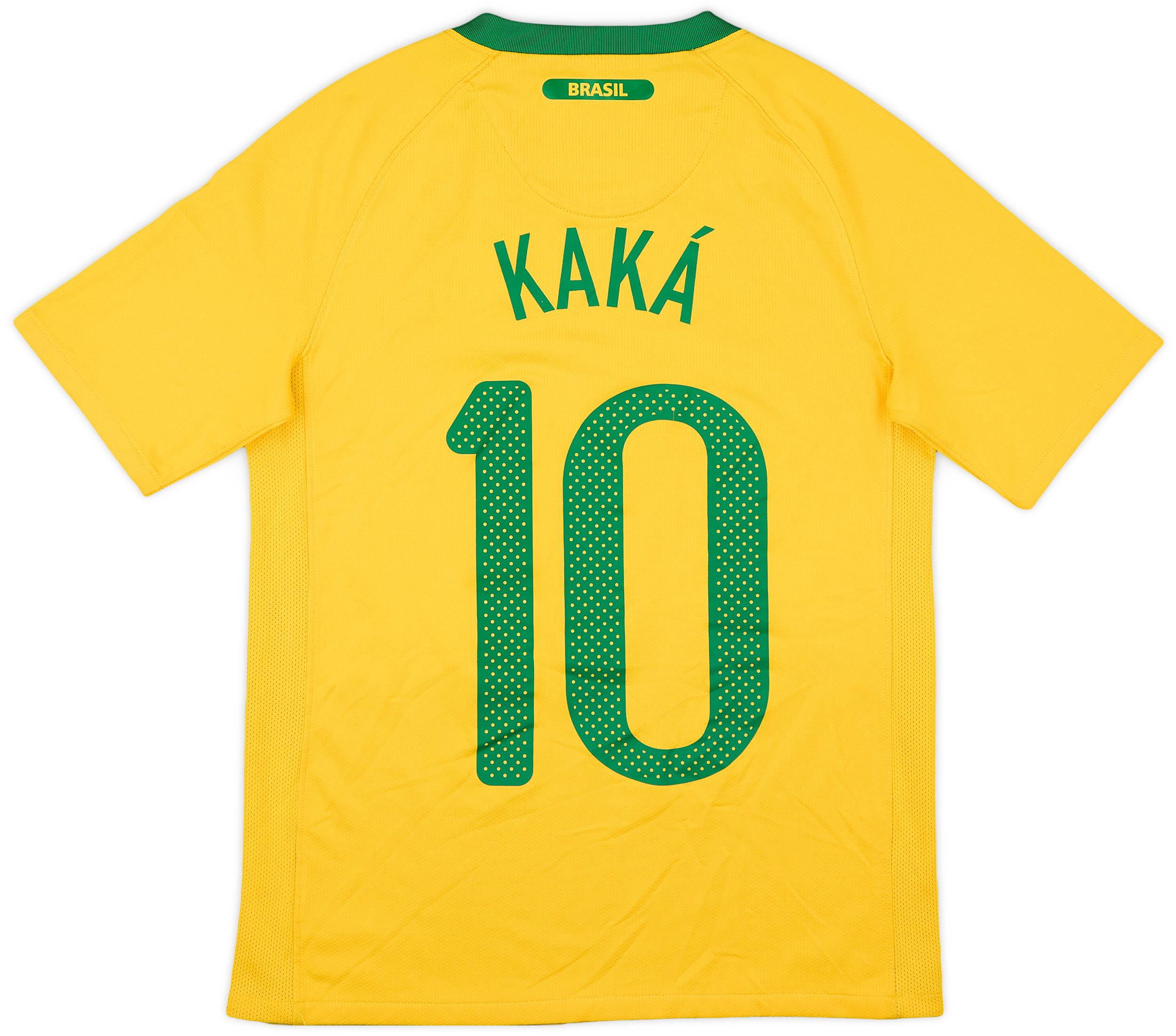 2010-11 Brazil Home Shirt Kaka #10 - 7/10 - (L.Boys)