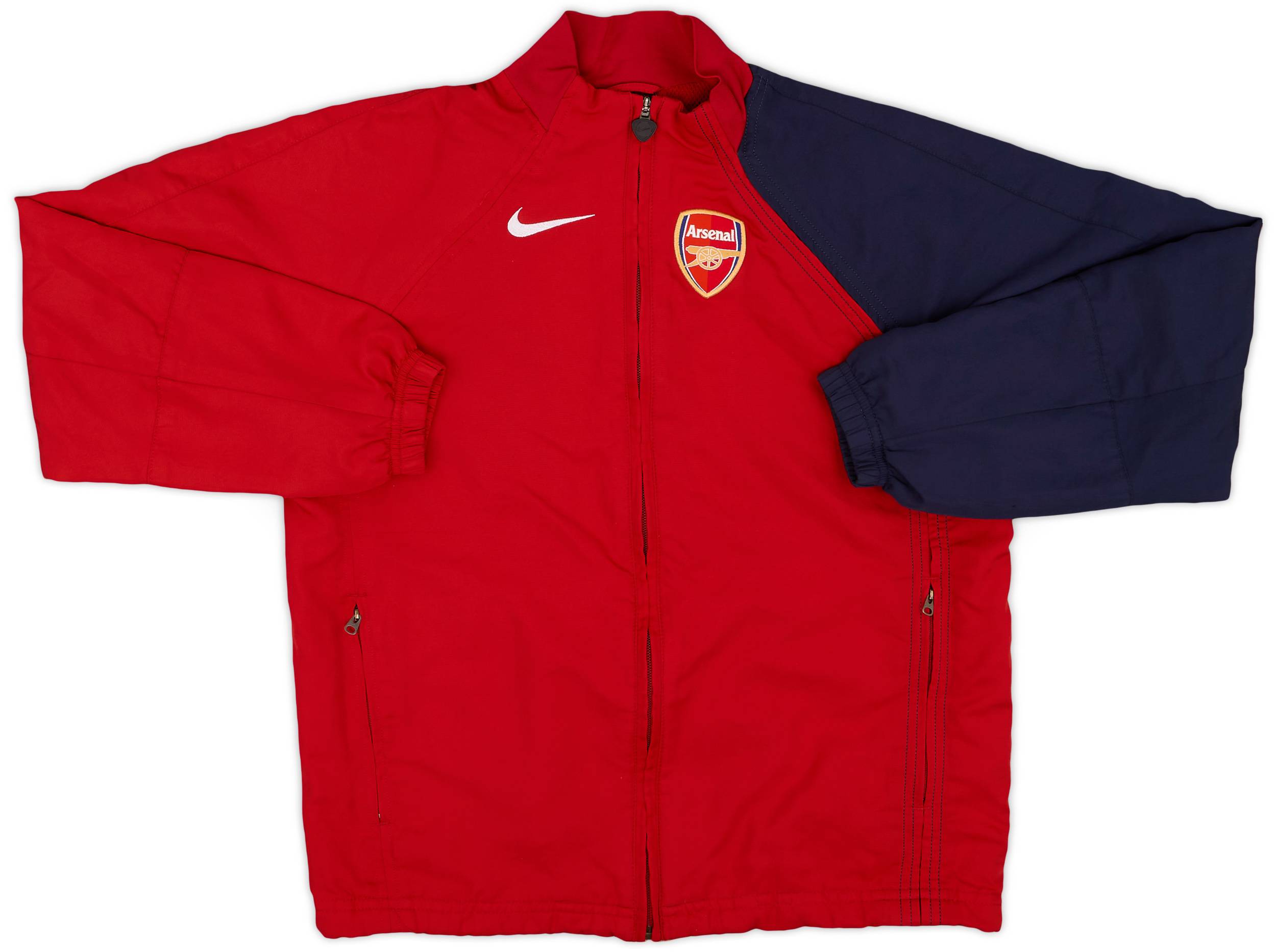 2005 Arsenal nikeトラックジャケット O2 2004-05 Arsenal Nike Track Jacket - 8/10 - (L.Boys)