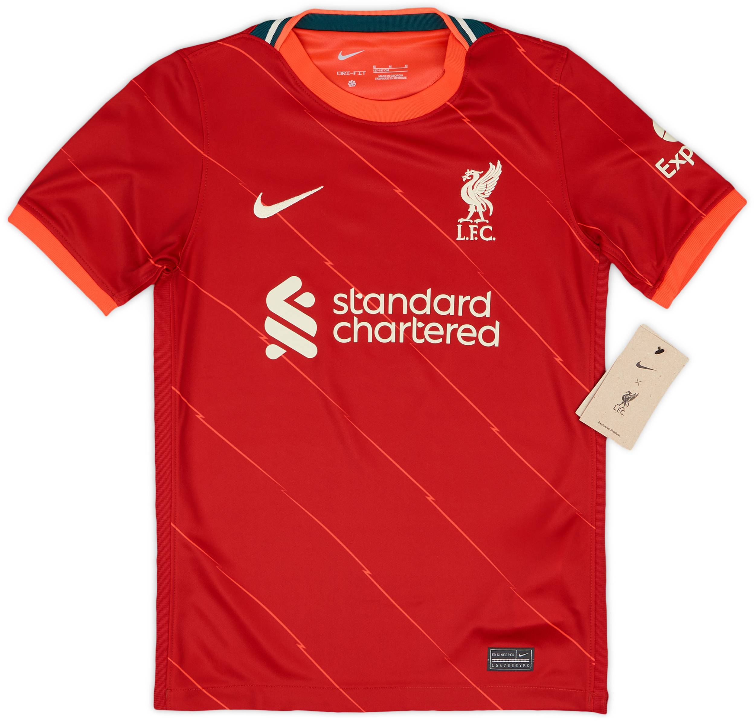 M. SALAH プレミアリーグシャツ 背番号11 2021-22 Liverpool Home Shirt M.Salah #11 (KIDS)
