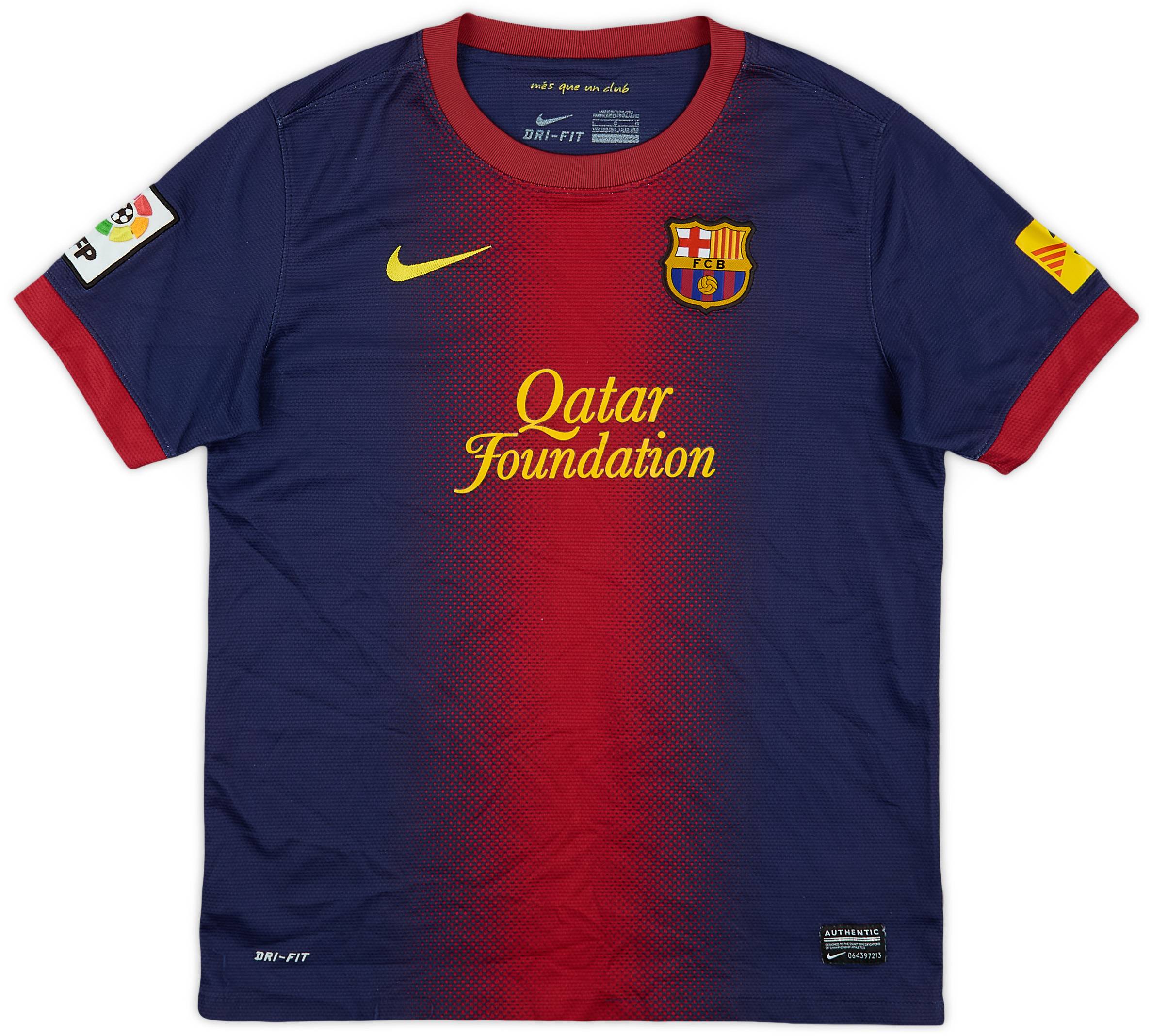 2012-13 Barcelona Home Shirt - 5/10 - (L.Boys)