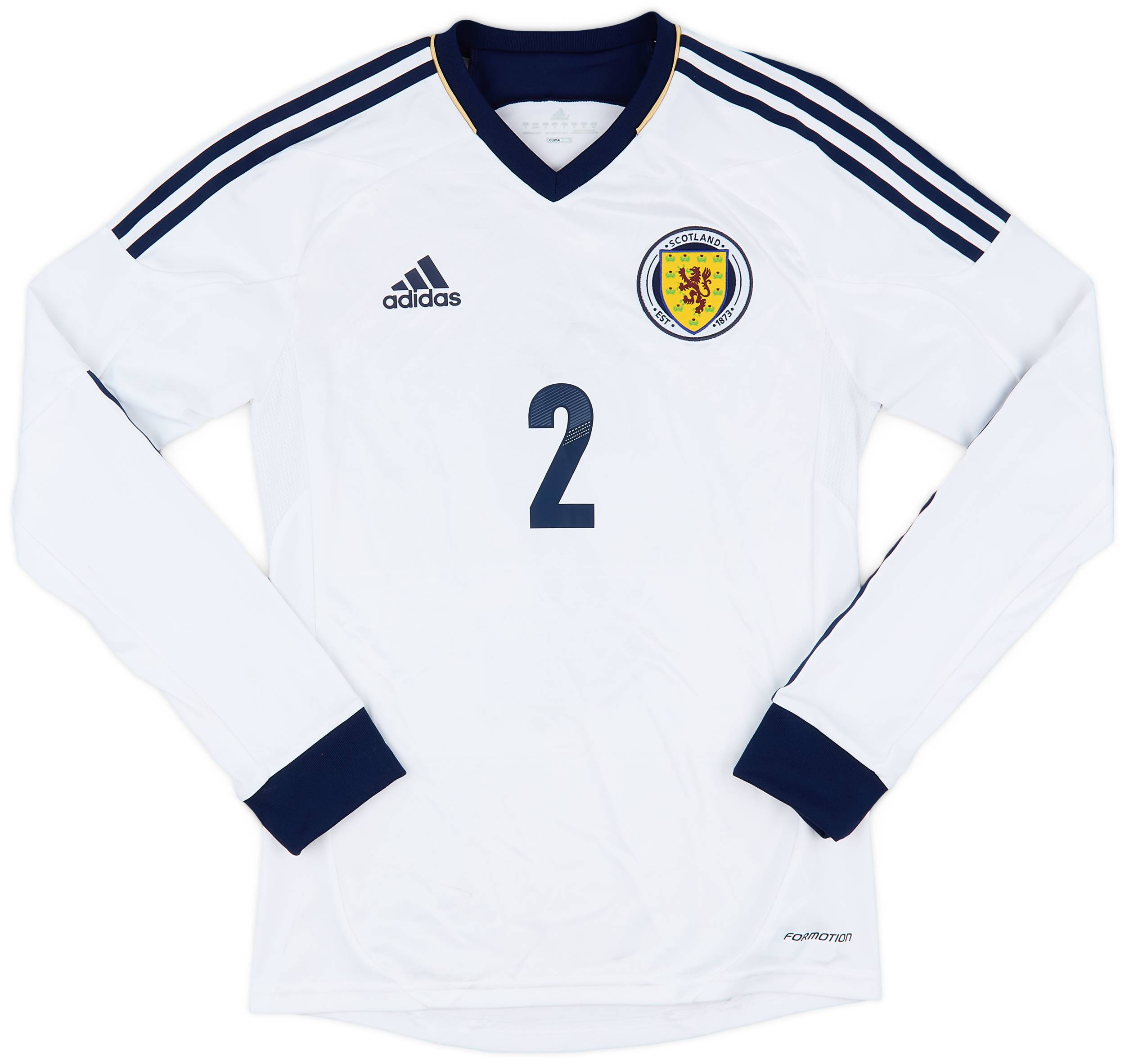 2012-14 Scotland Authentic Away L/S Shirt #2 - 7/10 - (S)