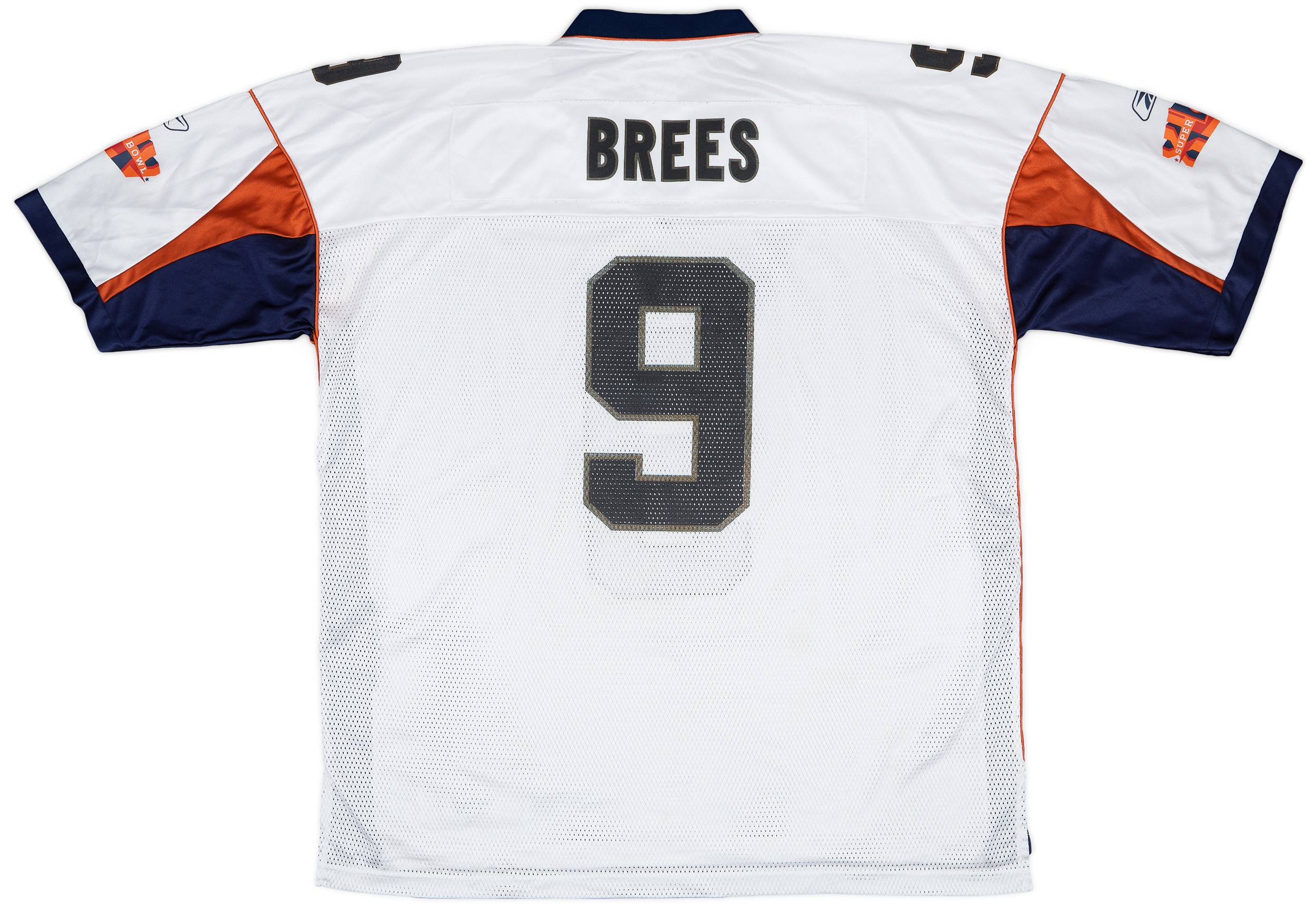 2010 New Orleans Saints Brees #9 Super Bowl XLIV Reebok On Field