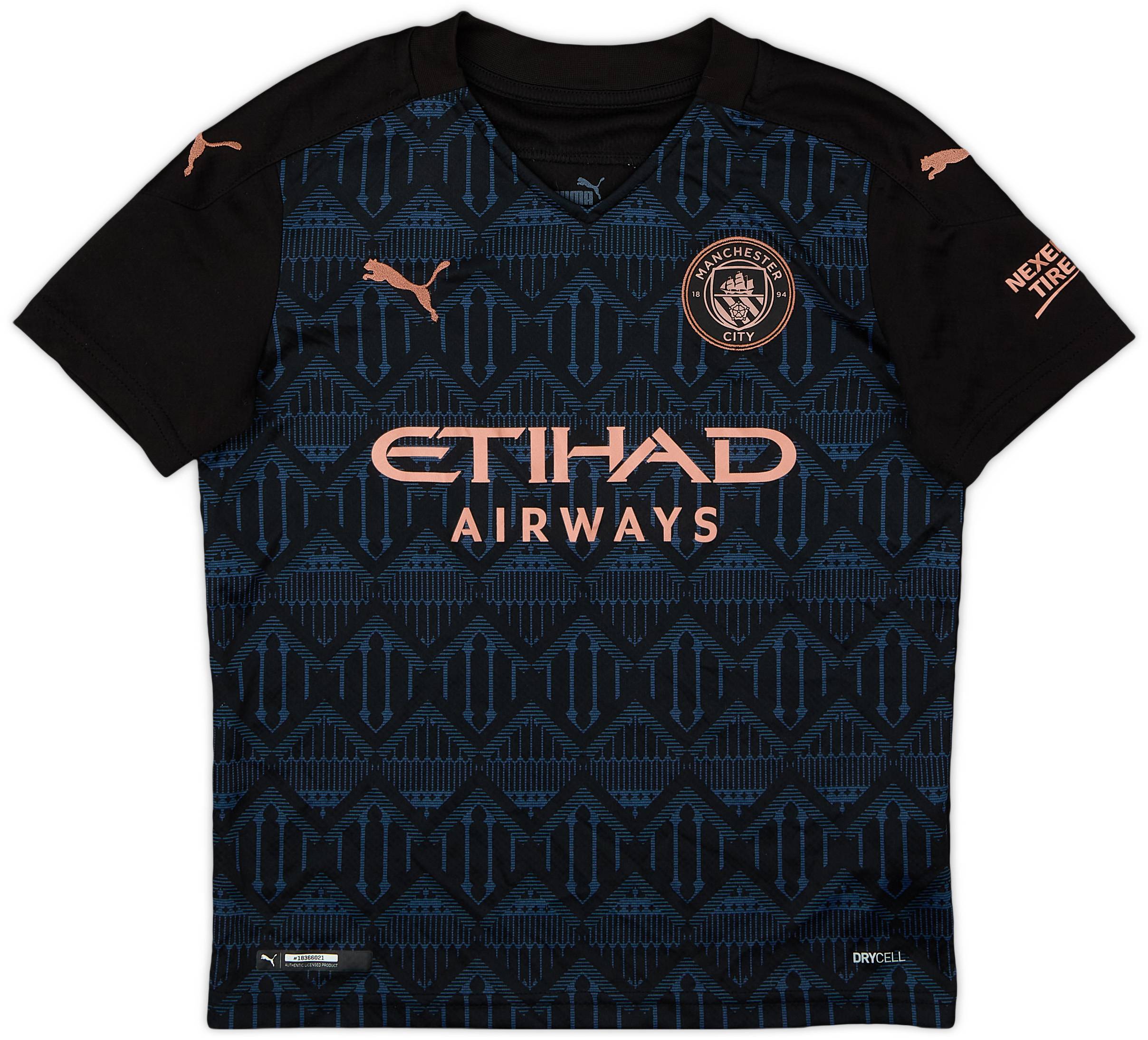 2020-21 Manchester City Away Shirt - 9/10 - (S.Boys)