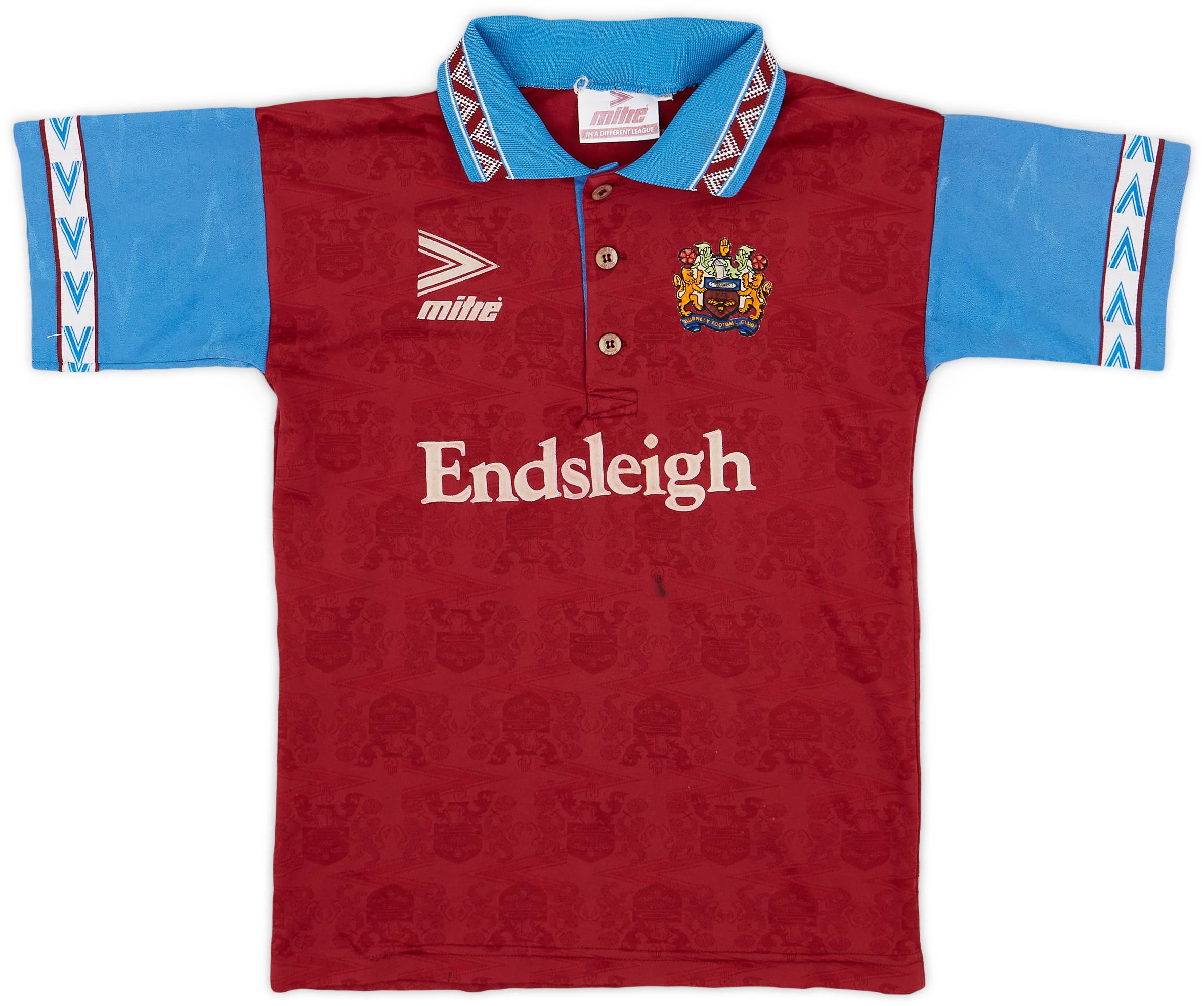 1993-95 Burnley Home Shirt - 8/10 - (M.Boys)