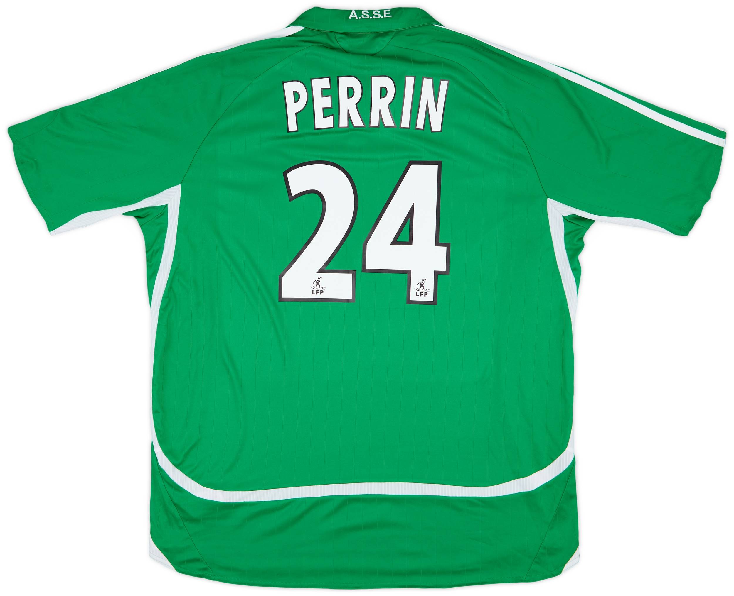 2006-07 Saint Etienne Home Shirt Perrin #24 - 8/10 - (XL)