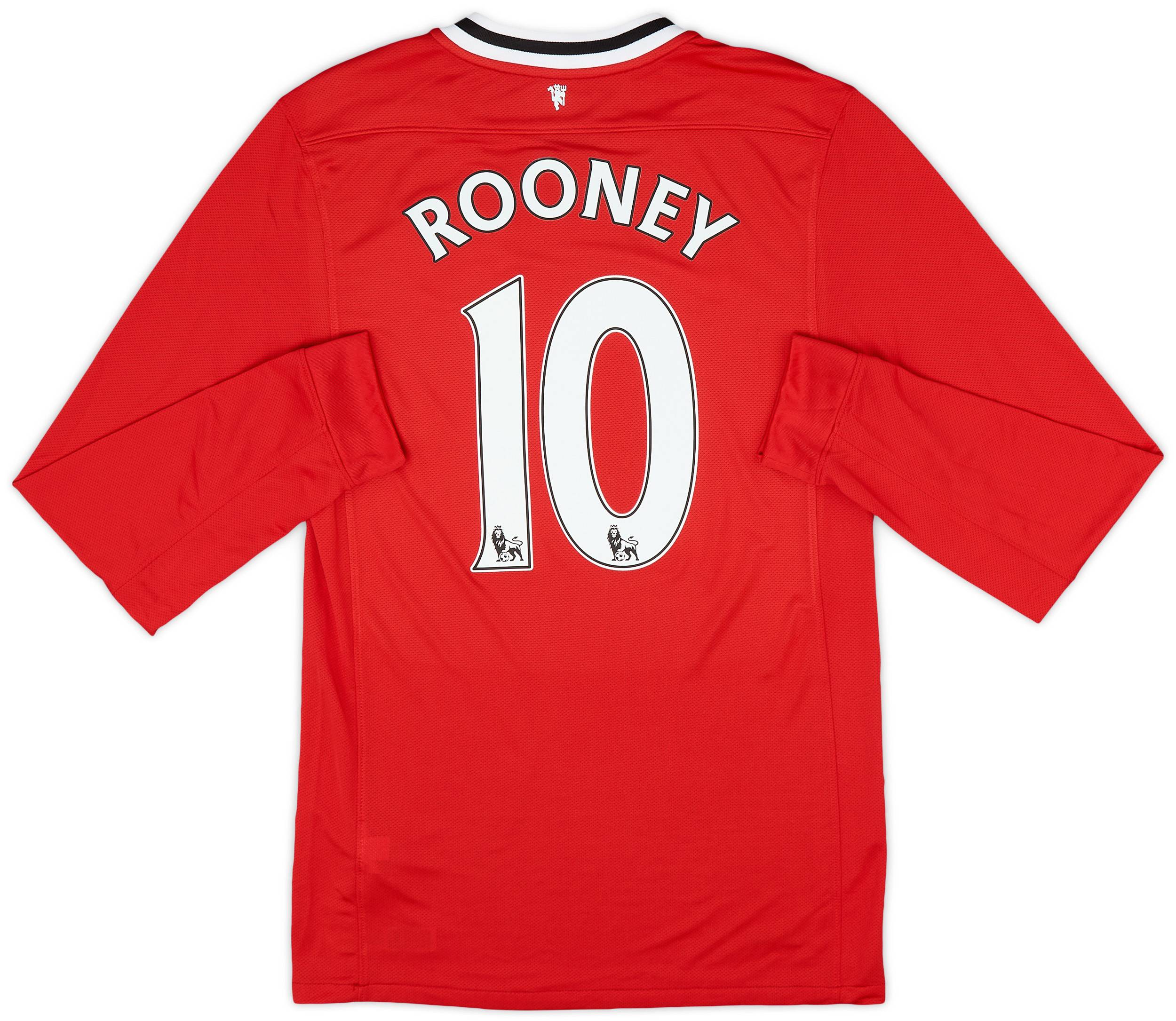 2011-12 Manchester United Home L/S Shirt Rooney #10 (S)