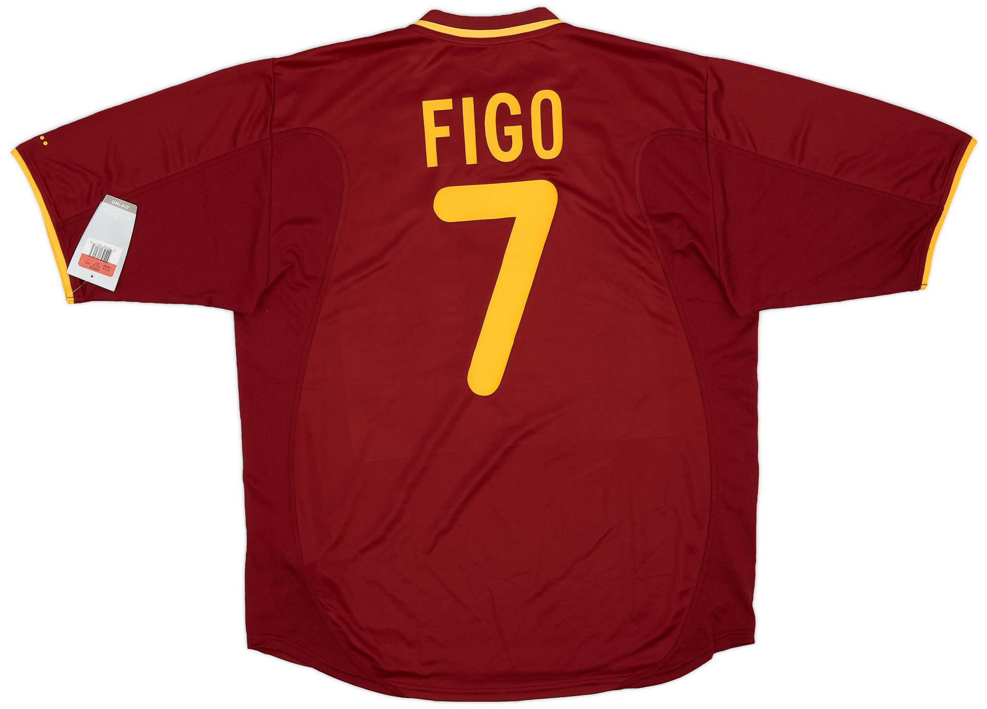 競売 2000-02 Portugal Home Shirt Figo #7 (L) ウェア