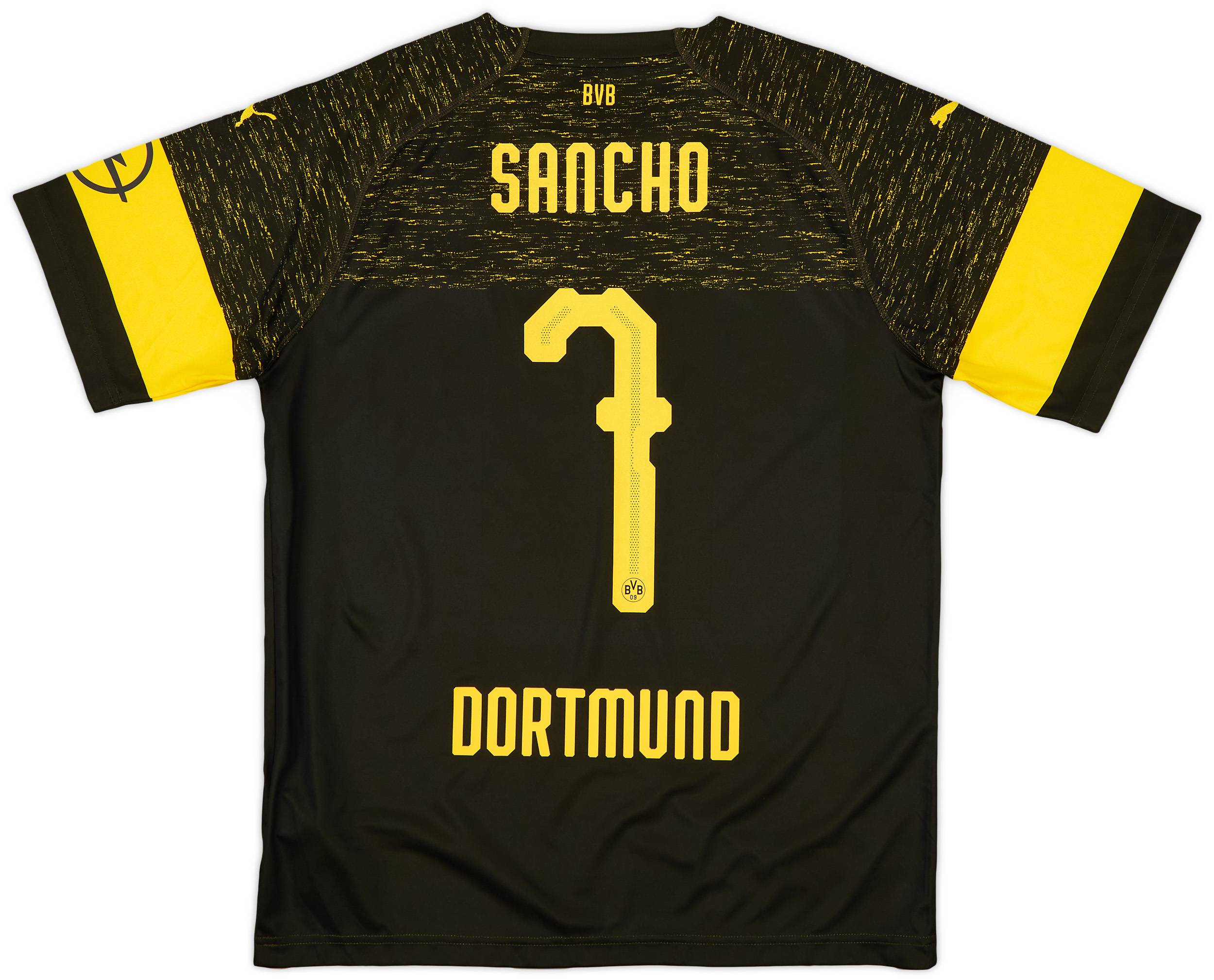 2018-19 Borussia Dortmund Away Shirt Sancho #7 - 8/10 - (L)