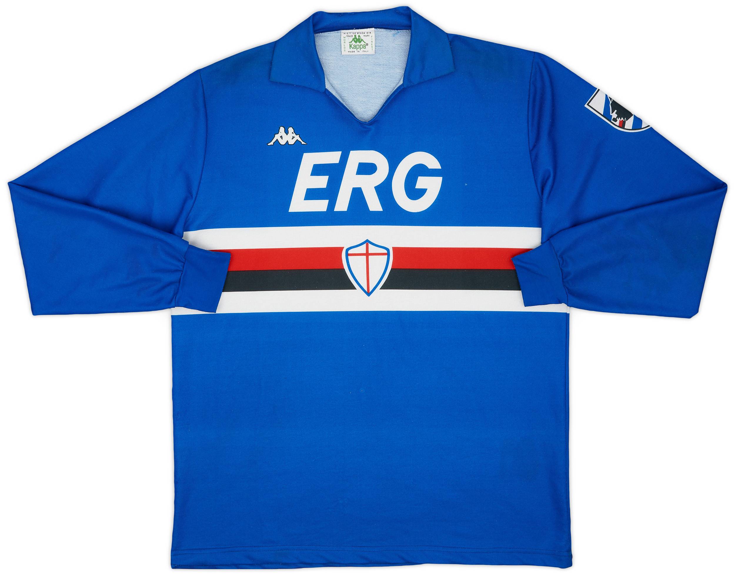 1988-90 Sampdoria Home L/S Shirt - 6/10 - (XL)