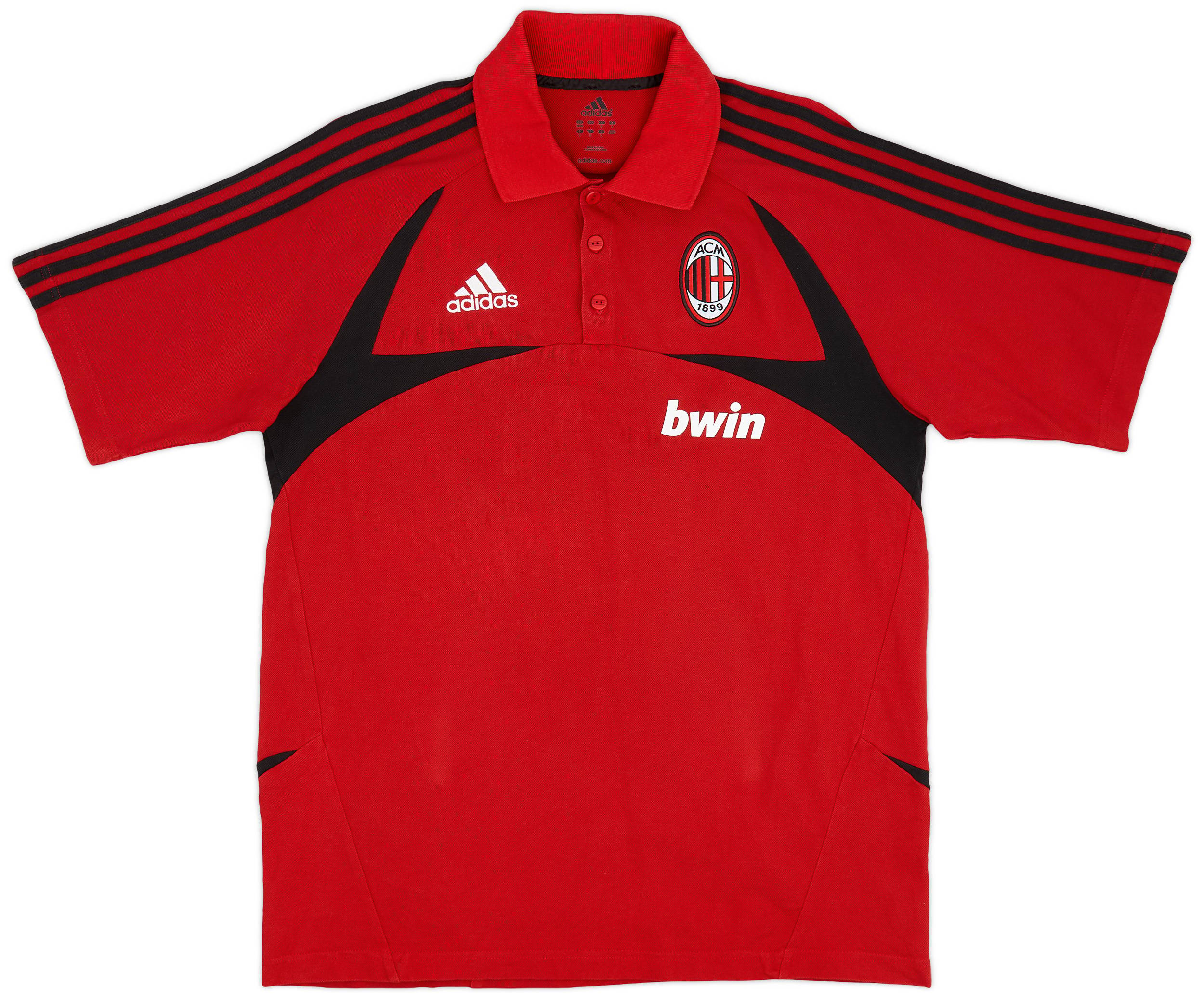 2007-08 AC Milan adidas Polo Shirt - 9/10 - (M)