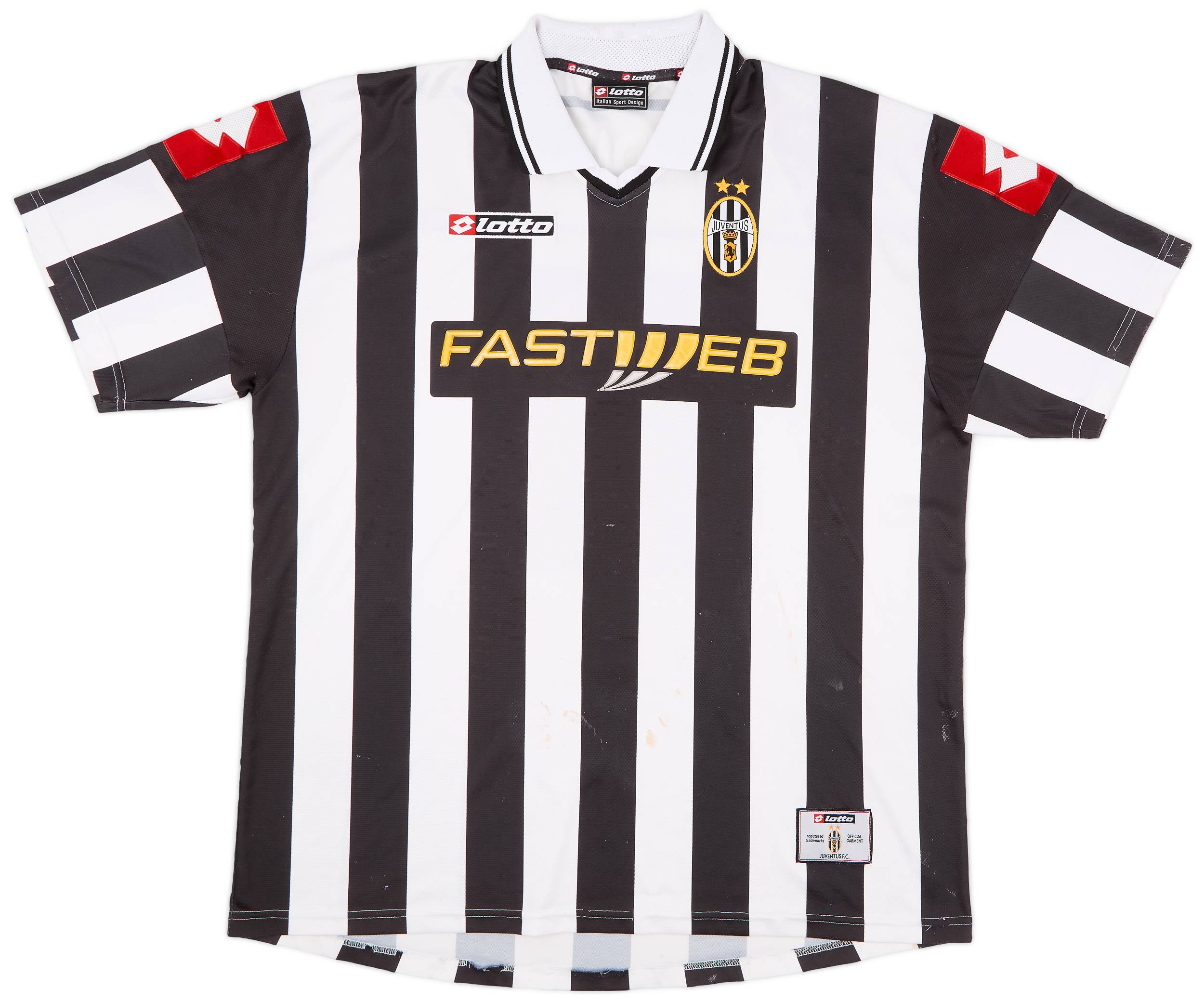 極美品！　02-03 Juventus Del Piero #10 LOTTO 2002-03 Juventus Home Shirt Del Piero #10 - 8/10 - (XXL)