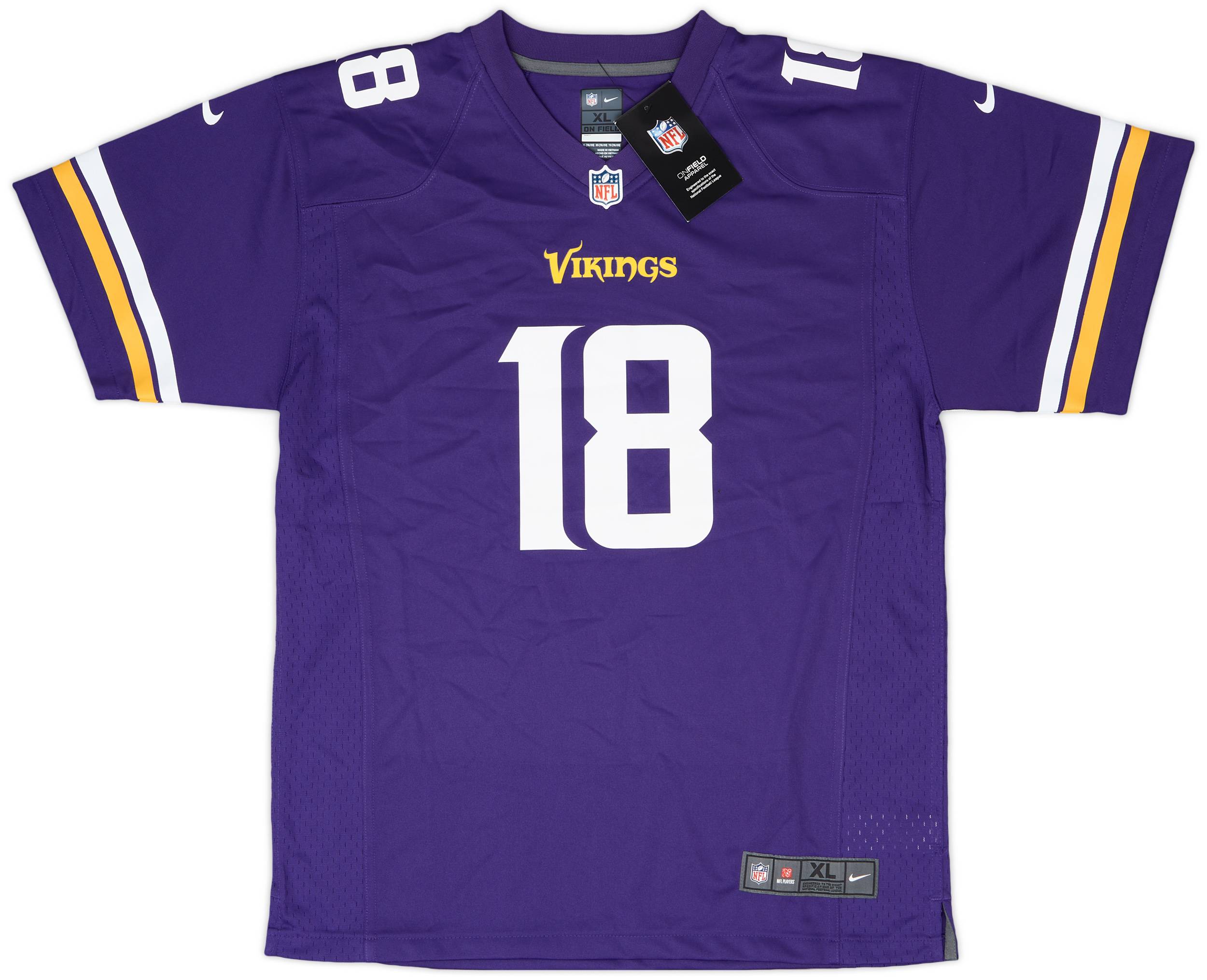 @Ky83KfwnfmfgS9R  2020-24 Minnesota Vikings Jefferson #18 Nike Game Home