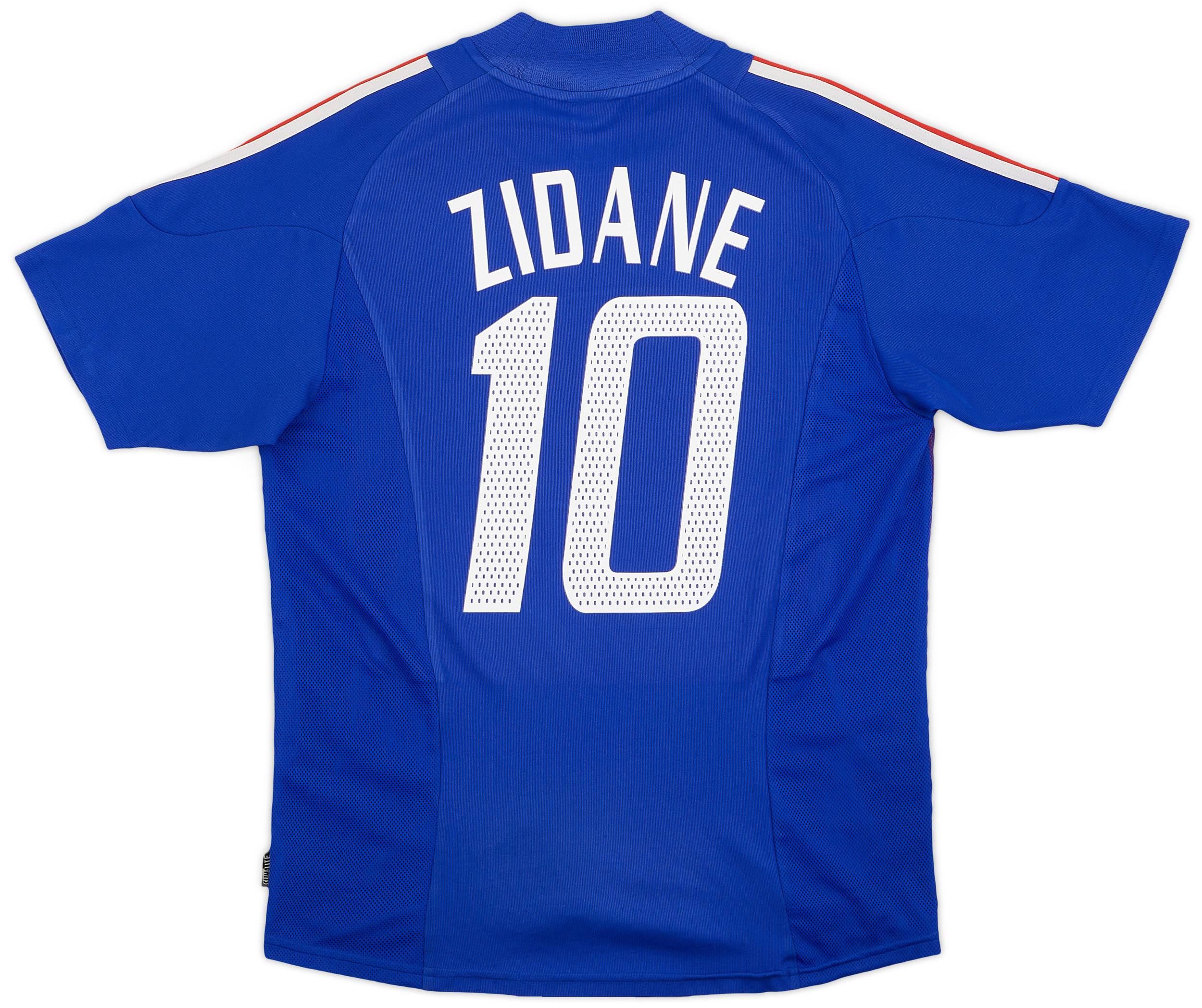 2002-04 France Home Shirt Zidane #10 - 5/10 - (M)