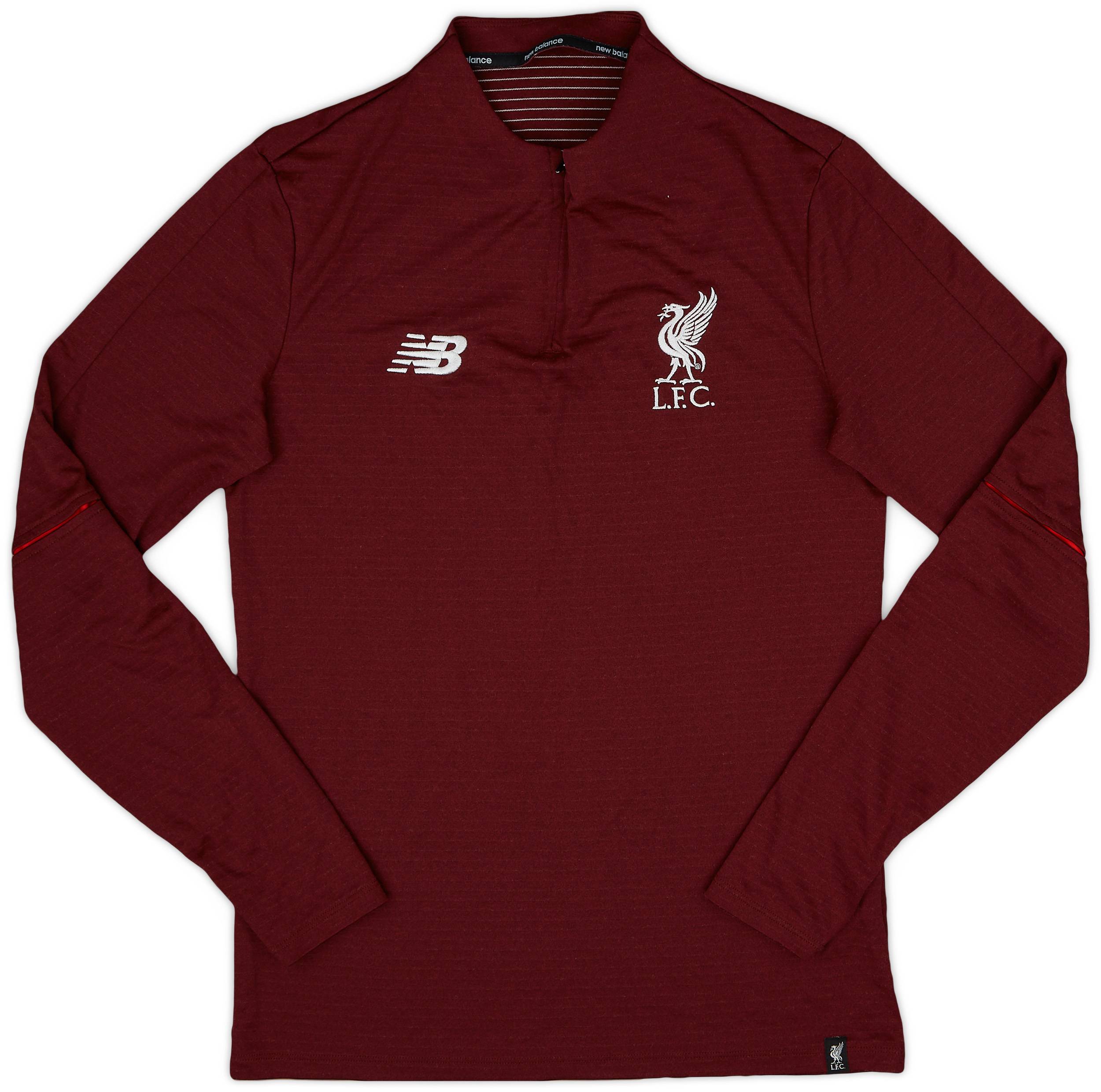 2018-19 Liverpool New Balance 1/4 Zip Drill Top - 9/10 - (S)