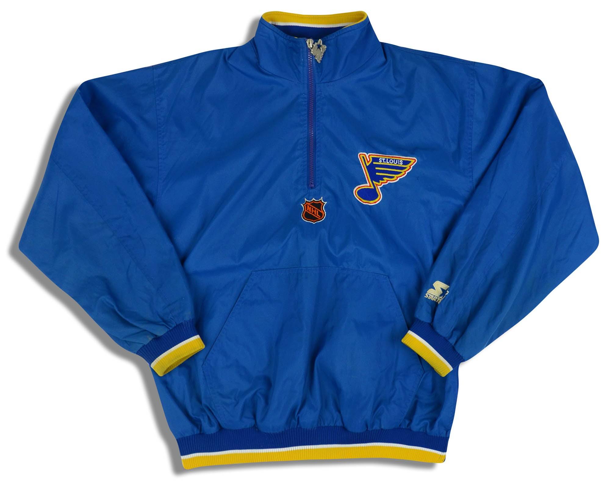 1990s St. Louis Blues Starter Half-Zip Pullover Jacket S