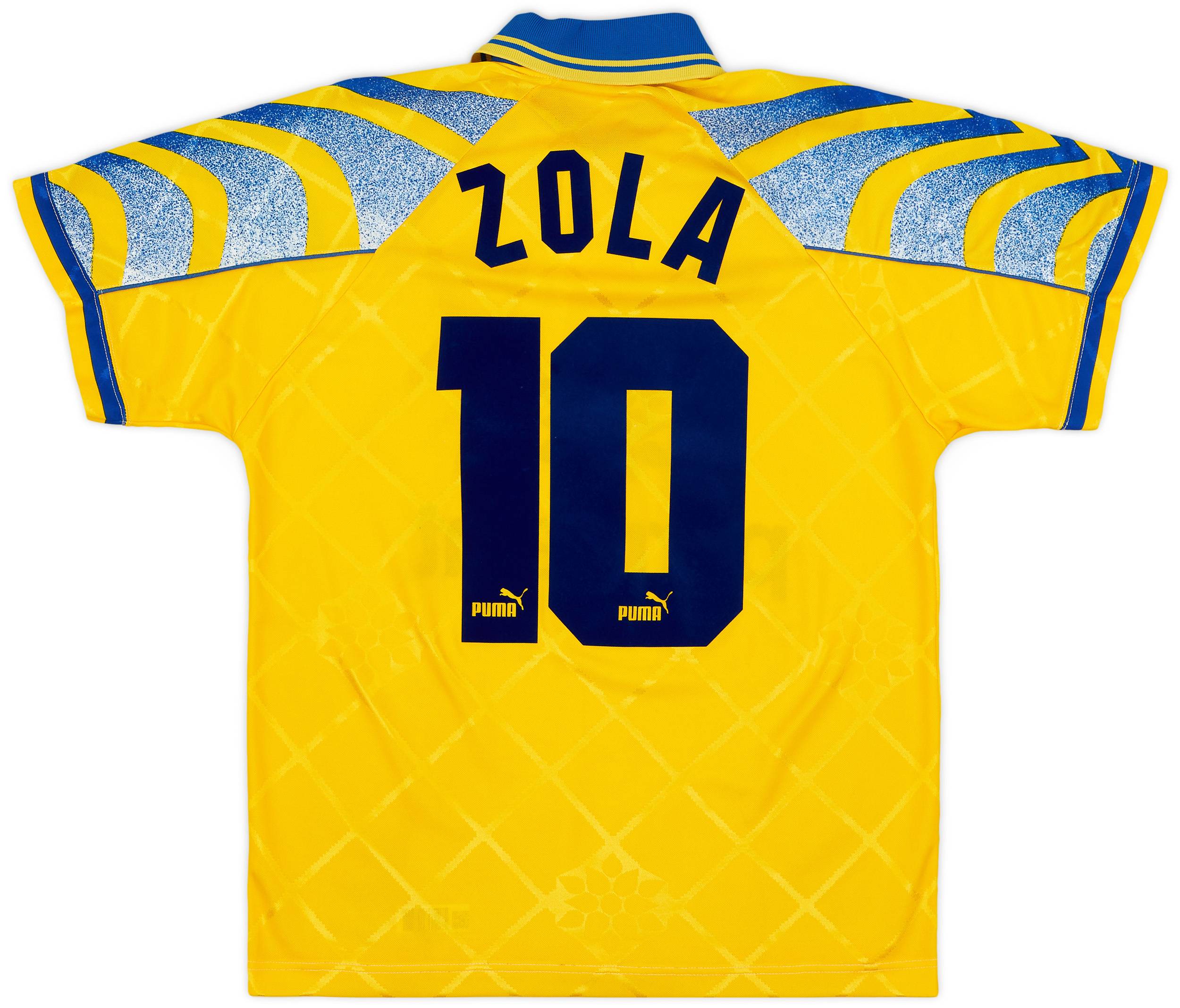 1995-96 Parma Third Shirt Zola #10 - 6/10 - (S)
