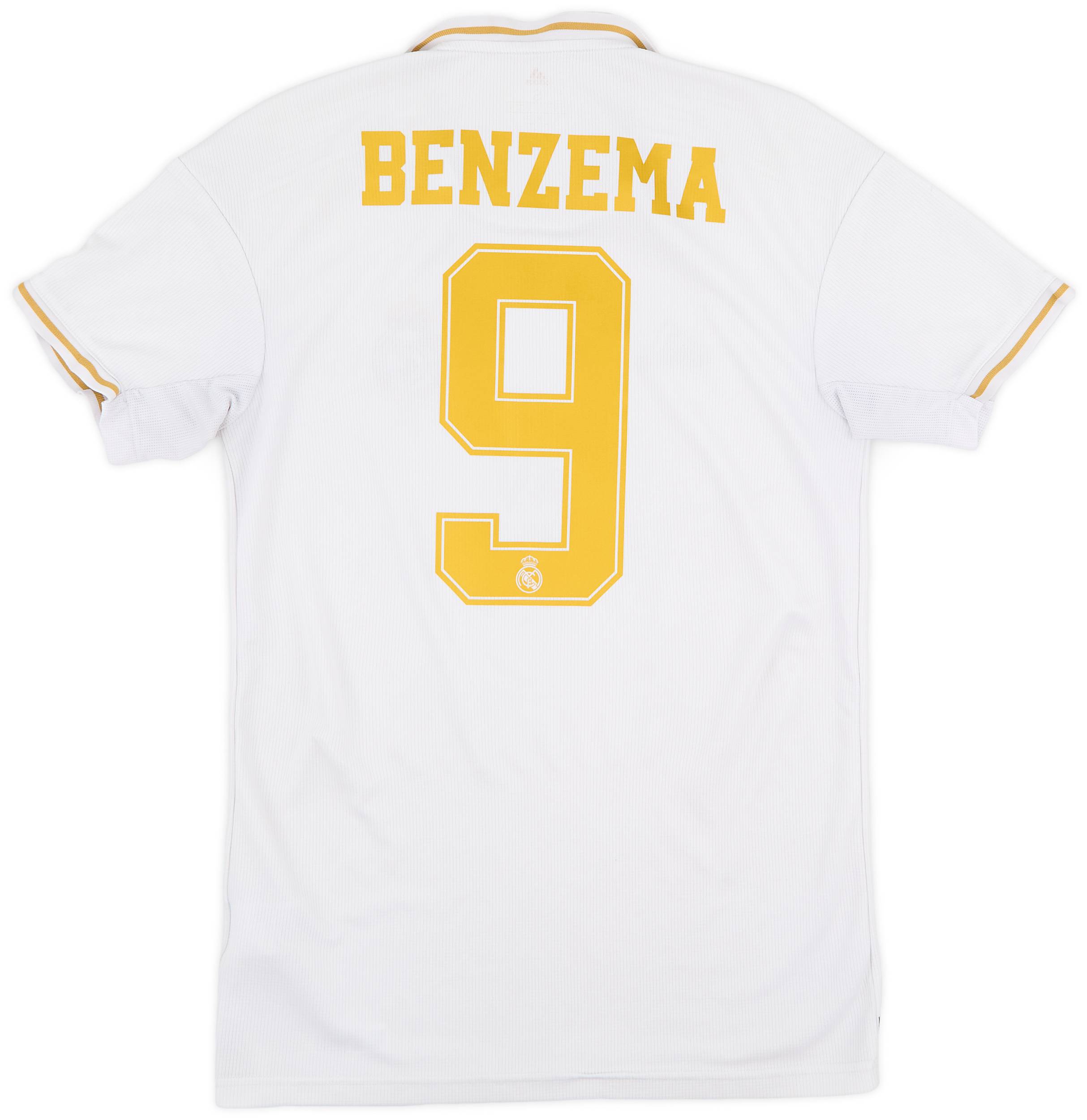 2019-20 Real Madrid Home Shirt Benzema #9 - 6/10 - (S)