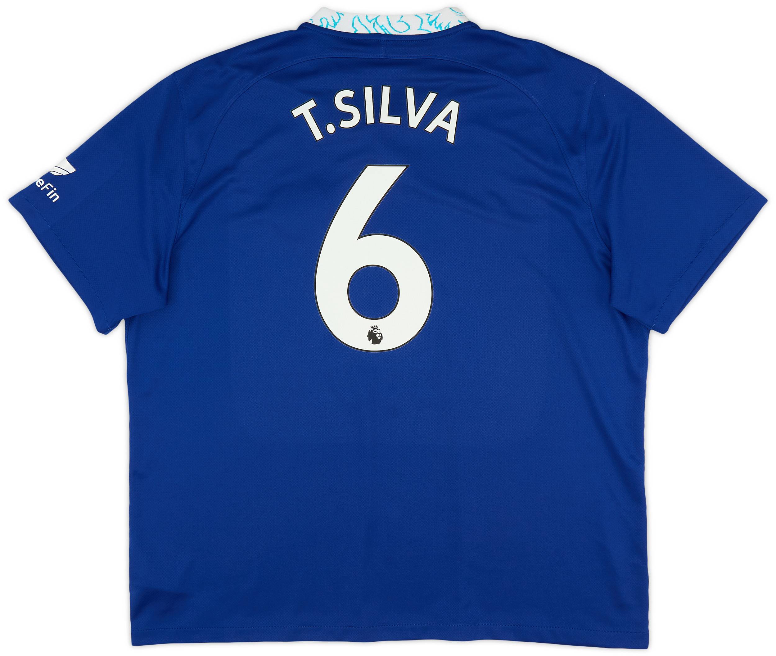 Chelsea T.SILVA ユニフォーム 2022-23 Chelsea Home Shirt T.Silva #6 - 9/10 - (XXL)