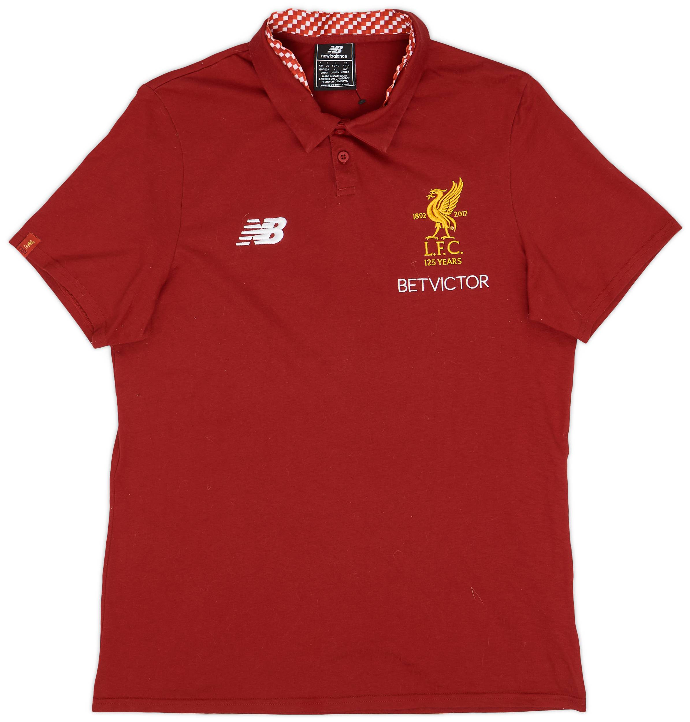 2017 18 Liverpool New Balance Polo Shirt 9 10 L
