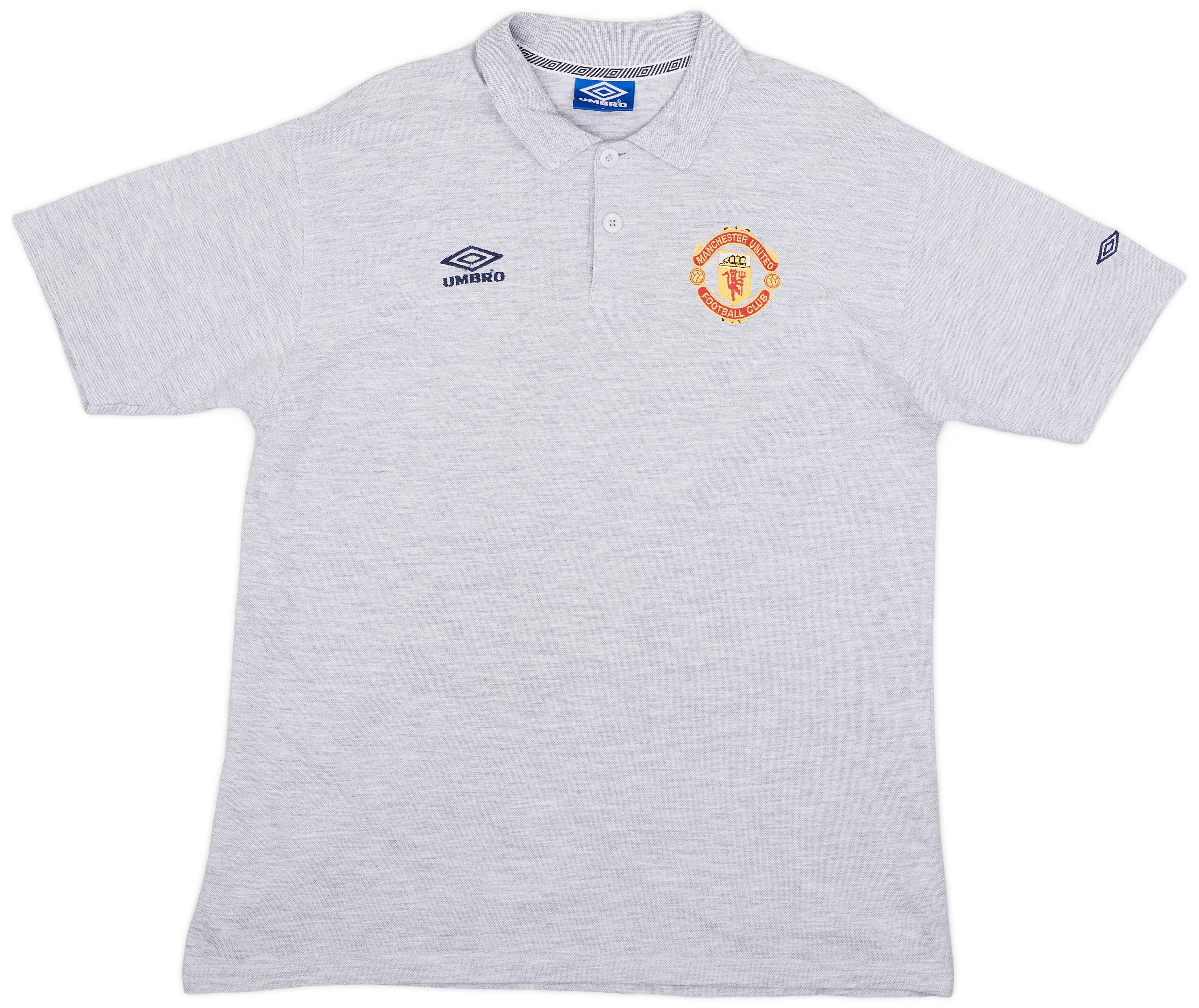 1996-97 Manchester United Umbro Polo Shirt - 9/10 - (L)