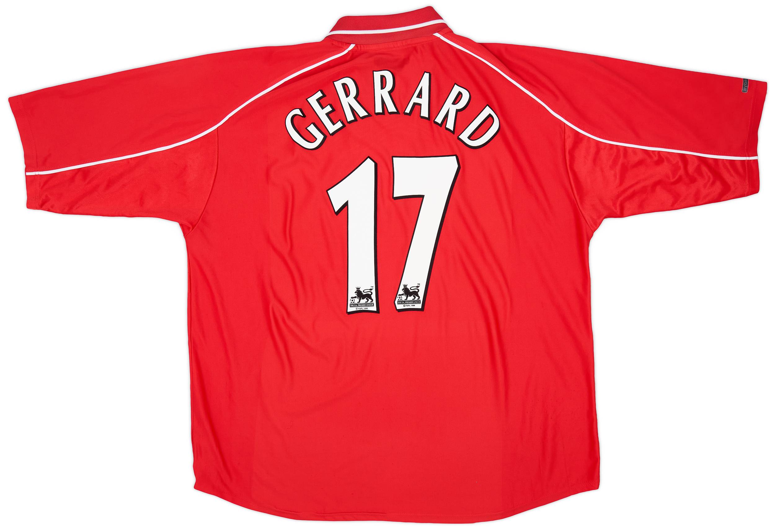 2002-04 Liverpool Home Shirt Gerrard #17 - 7/10 - (3XL)
