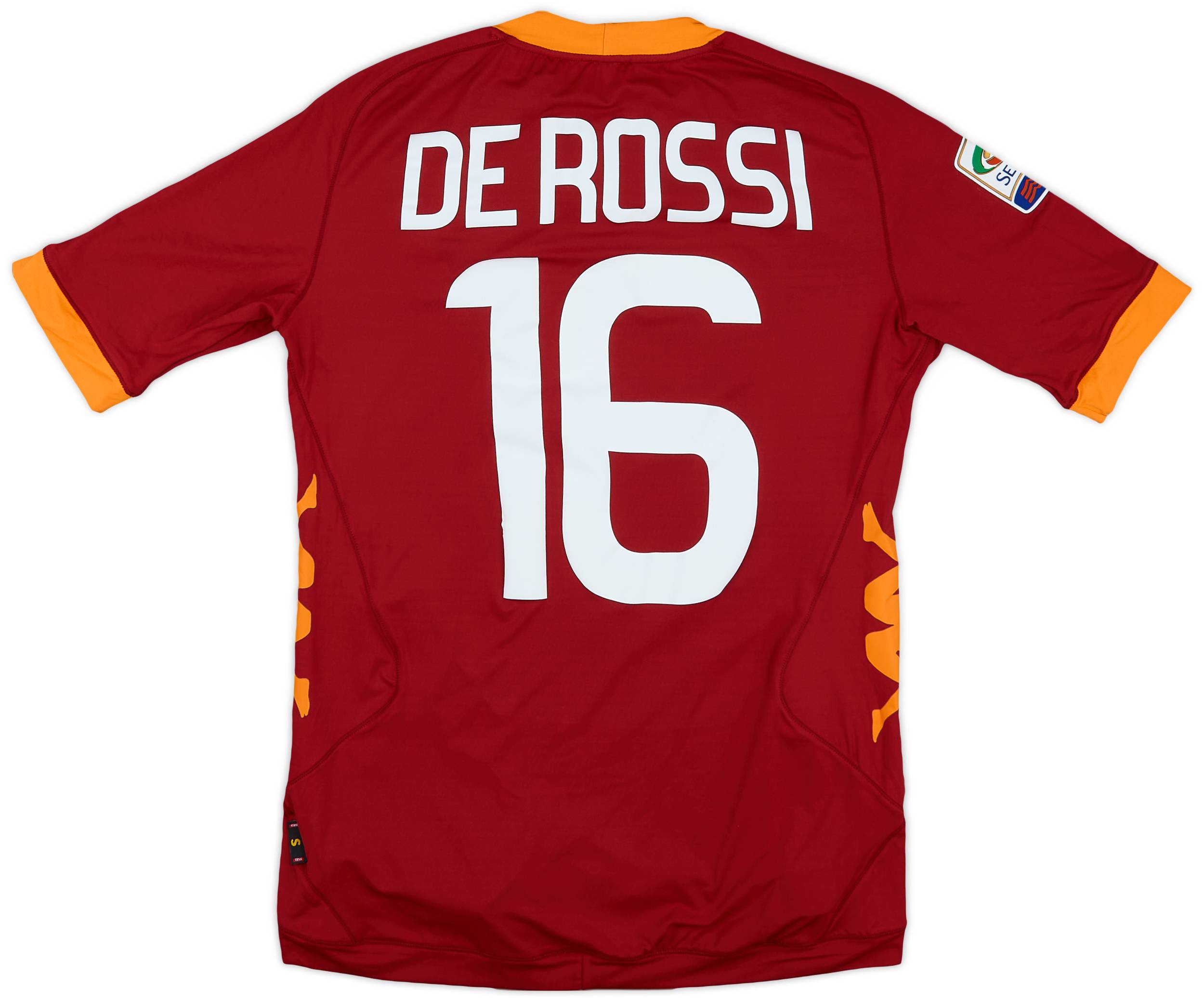 2011-12 Roma Home Shirt De Rossi #16 (S)