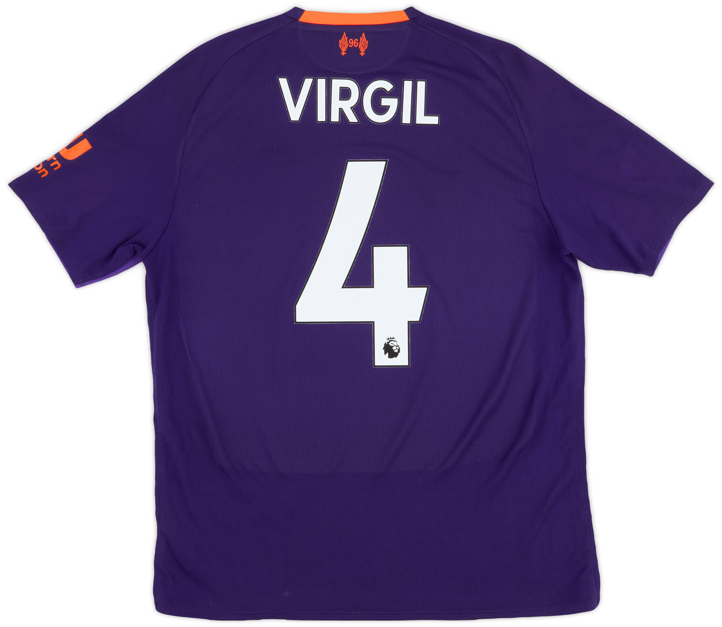 2018-19 Liverpool Away Shirt Virgil #4 - 10/10 - (S)