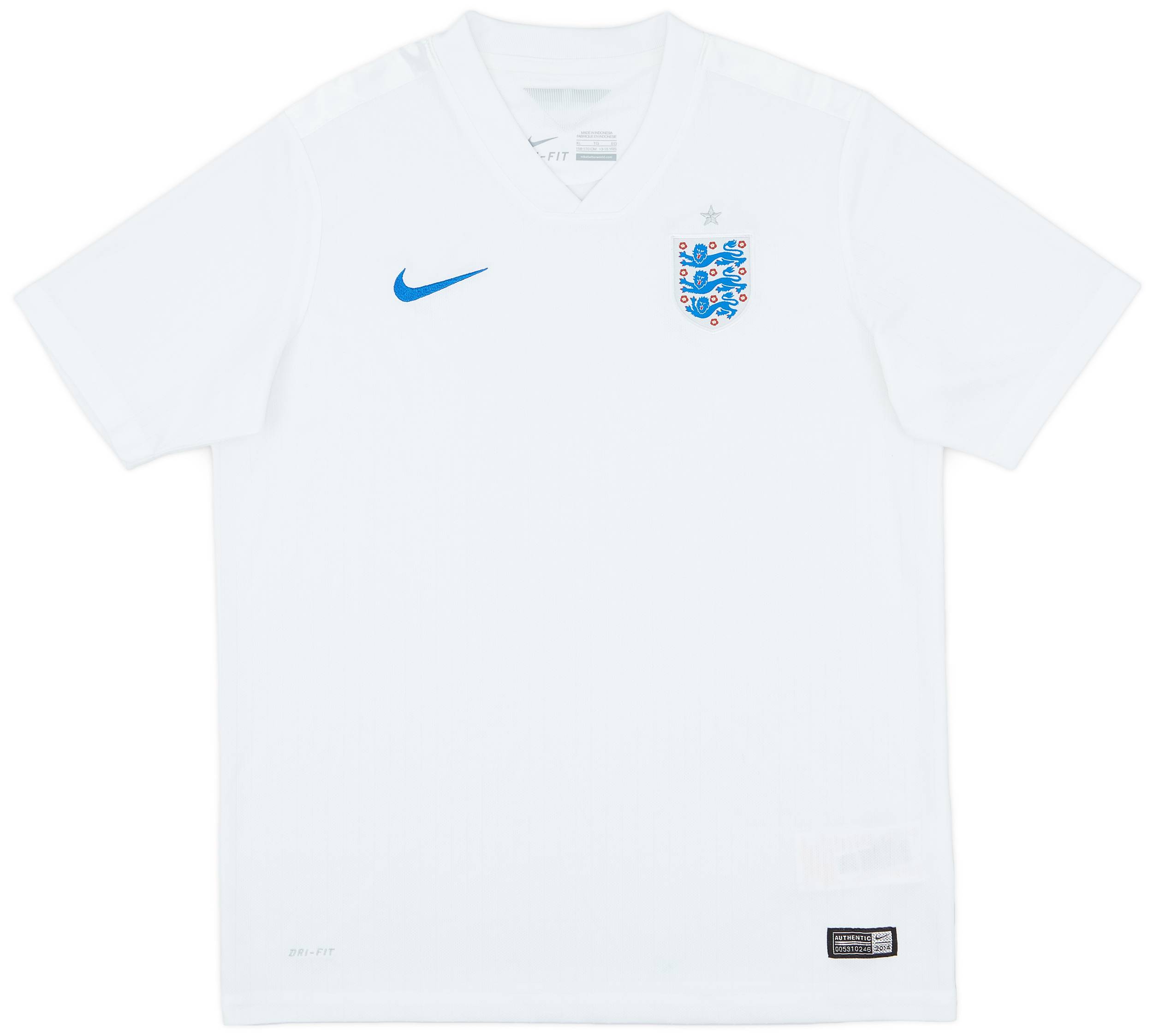2014-15 England Home Shirt - 7/10 - (XL.Boys)