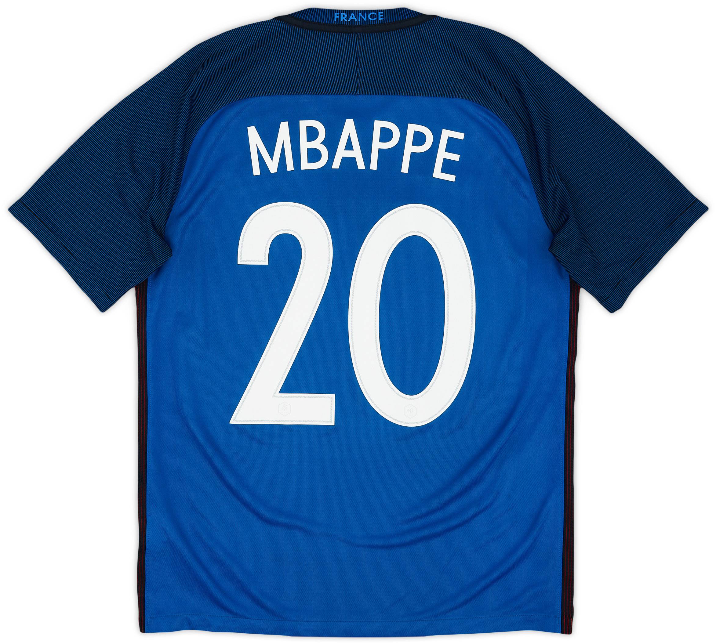 2016-17 France Home Shirt Mbappe #20 - 8/10 - (M)
