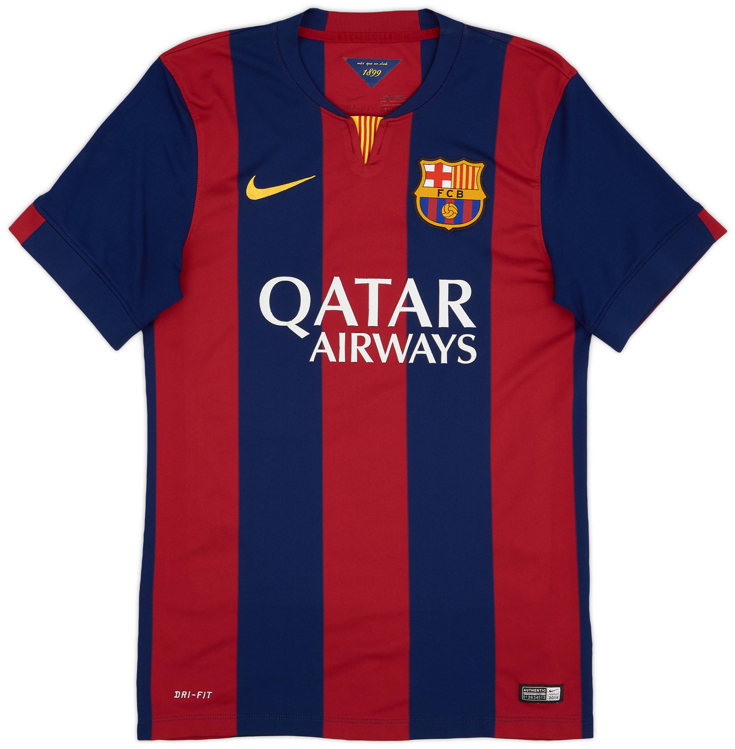 ★未使用タグ付★FC Barcelona Xavi 6 DRI-FIT シャツ 2008-09 Barcelona Home L/S Shirt Xavi #6 - 3/10 - (M)