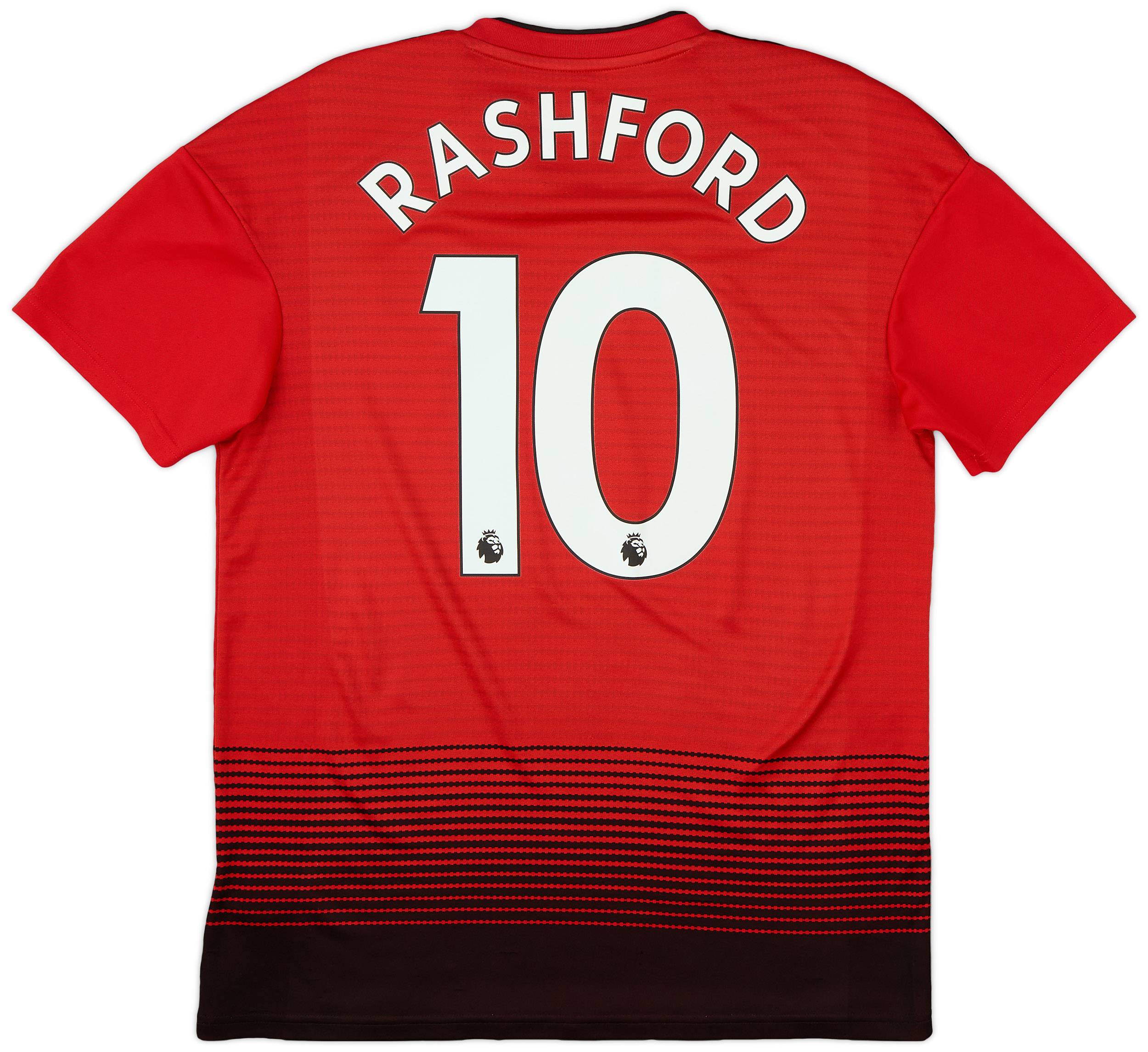 2018-19 Manchester United Home Shirt Rashford #10 - 7/10 - (M)